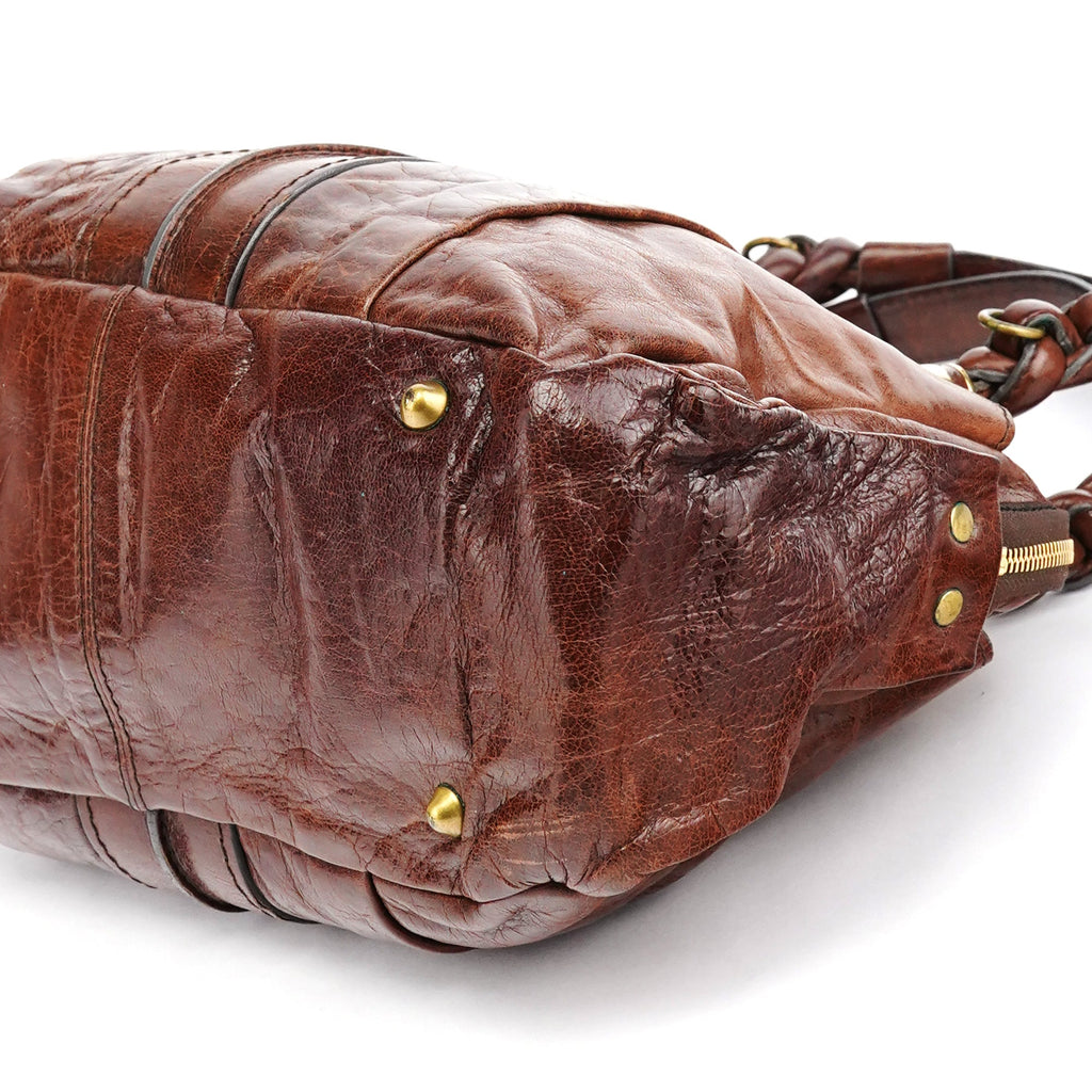 Brown Leather Heloise Tote Bag