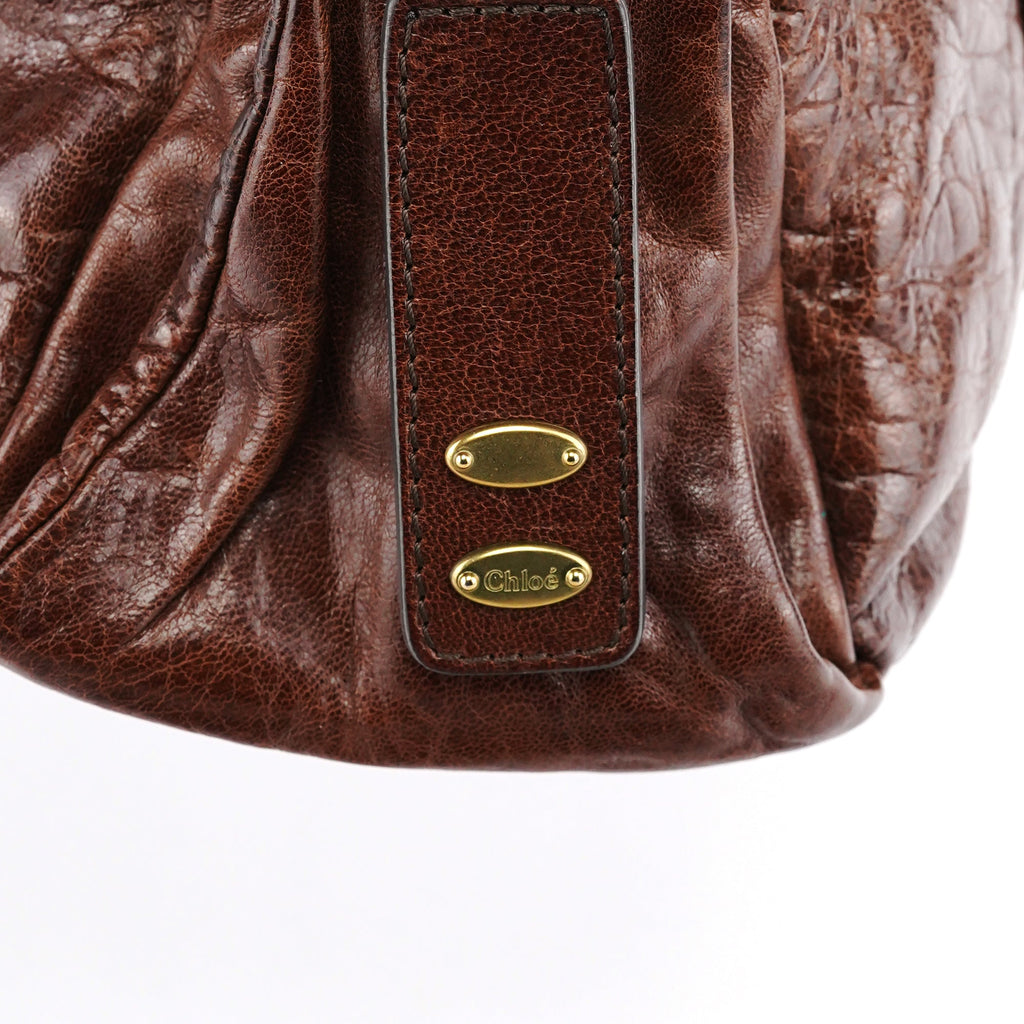 Brown Leather Heloise Tote Bag