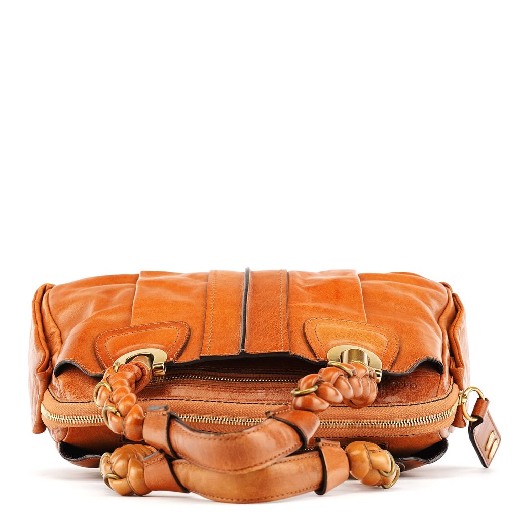 Brown Leather Heloise Tote Bag