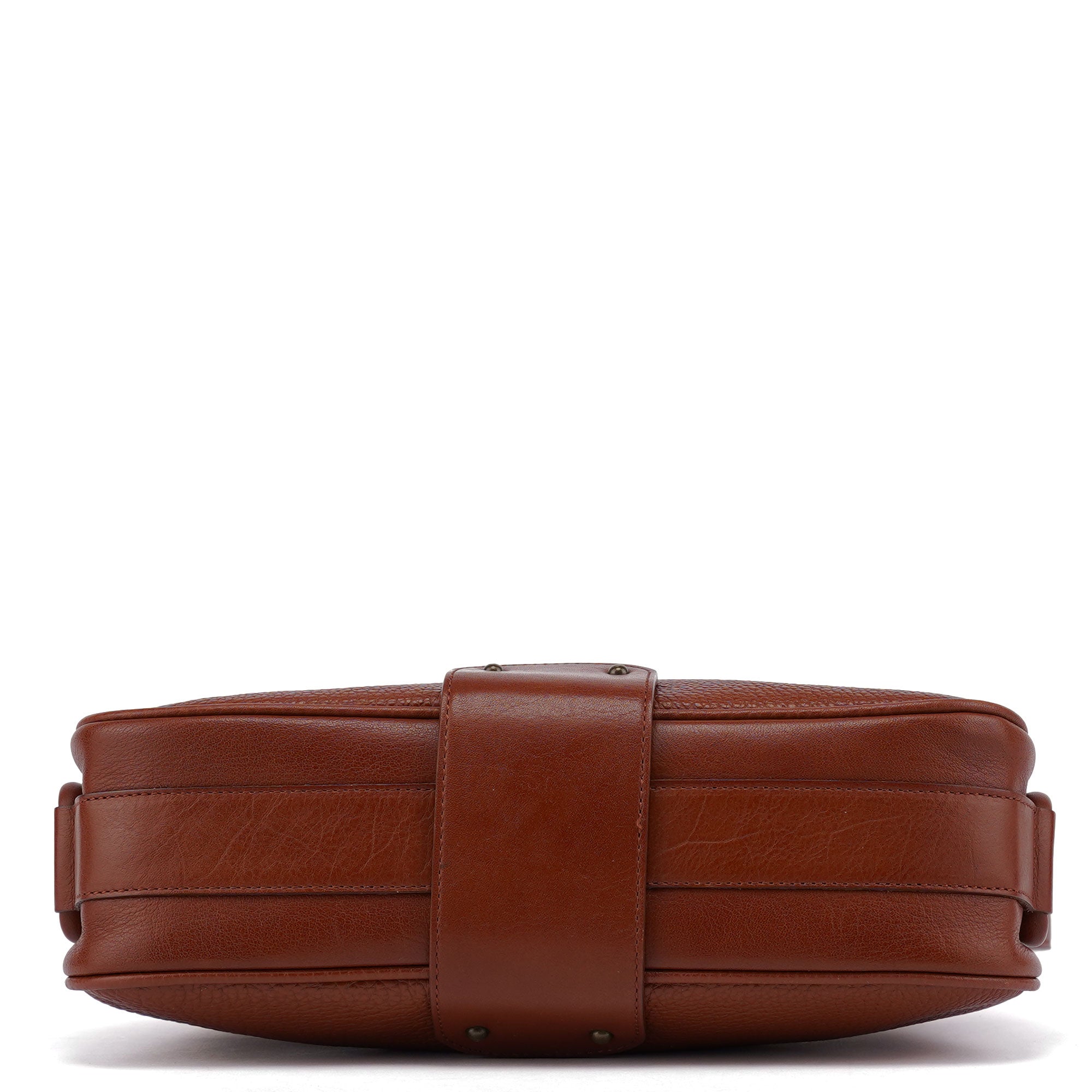 Brown Leather Hobo Shoulder Bag