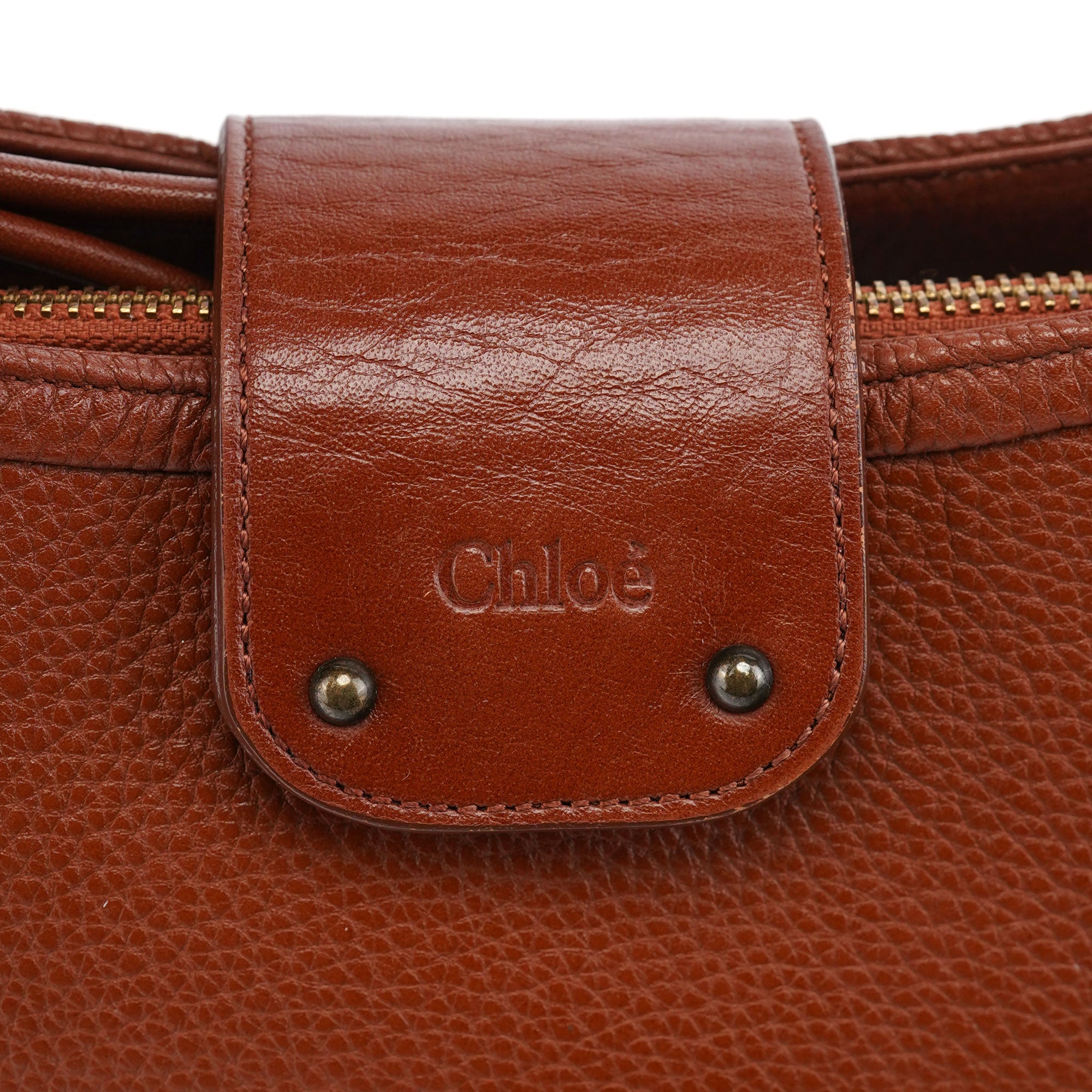 Brown Leather Hobo Shoulder Bag