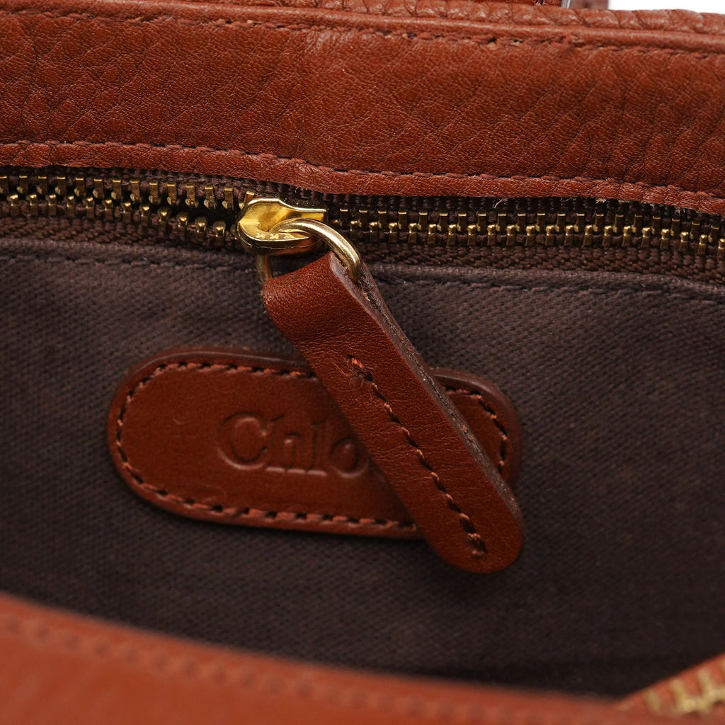 Brown Leather Hobo Shoulder Bag
