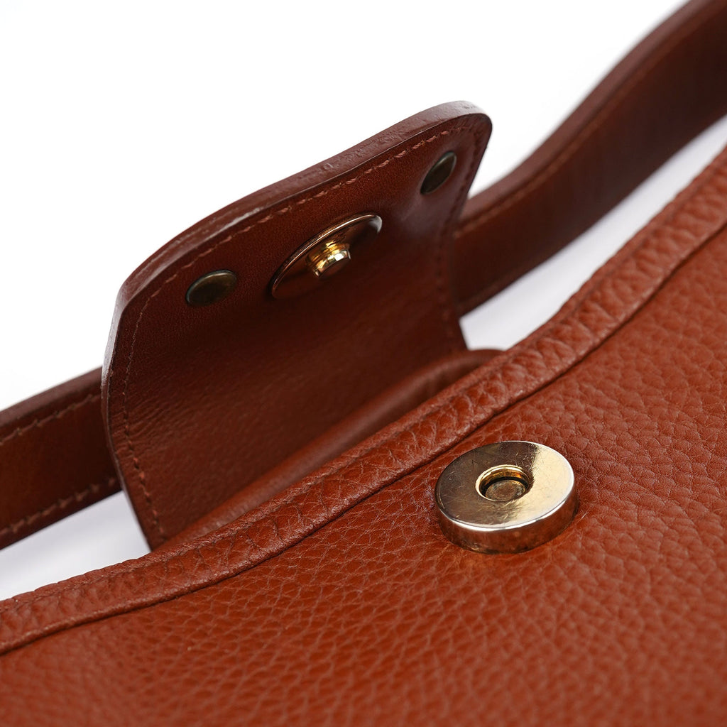 Brown Leather Hobo Shoulder Bag