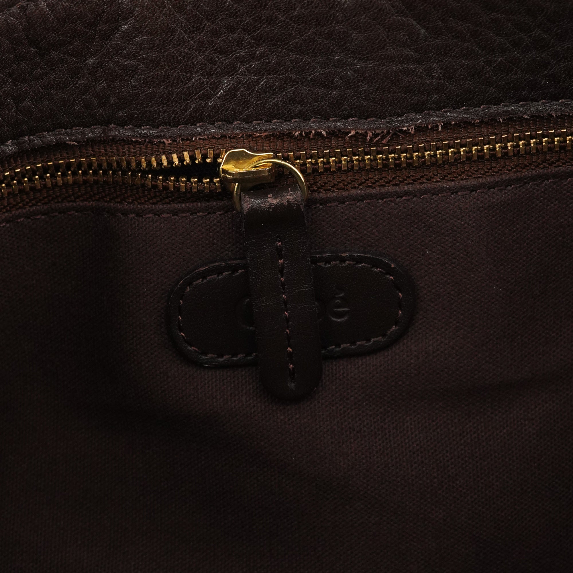 Brown Leather Hobo Shoulder Bag