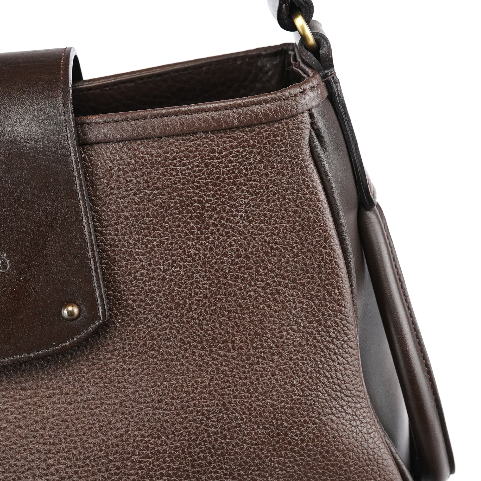 Brown Leather Hobo Shoulder Bag