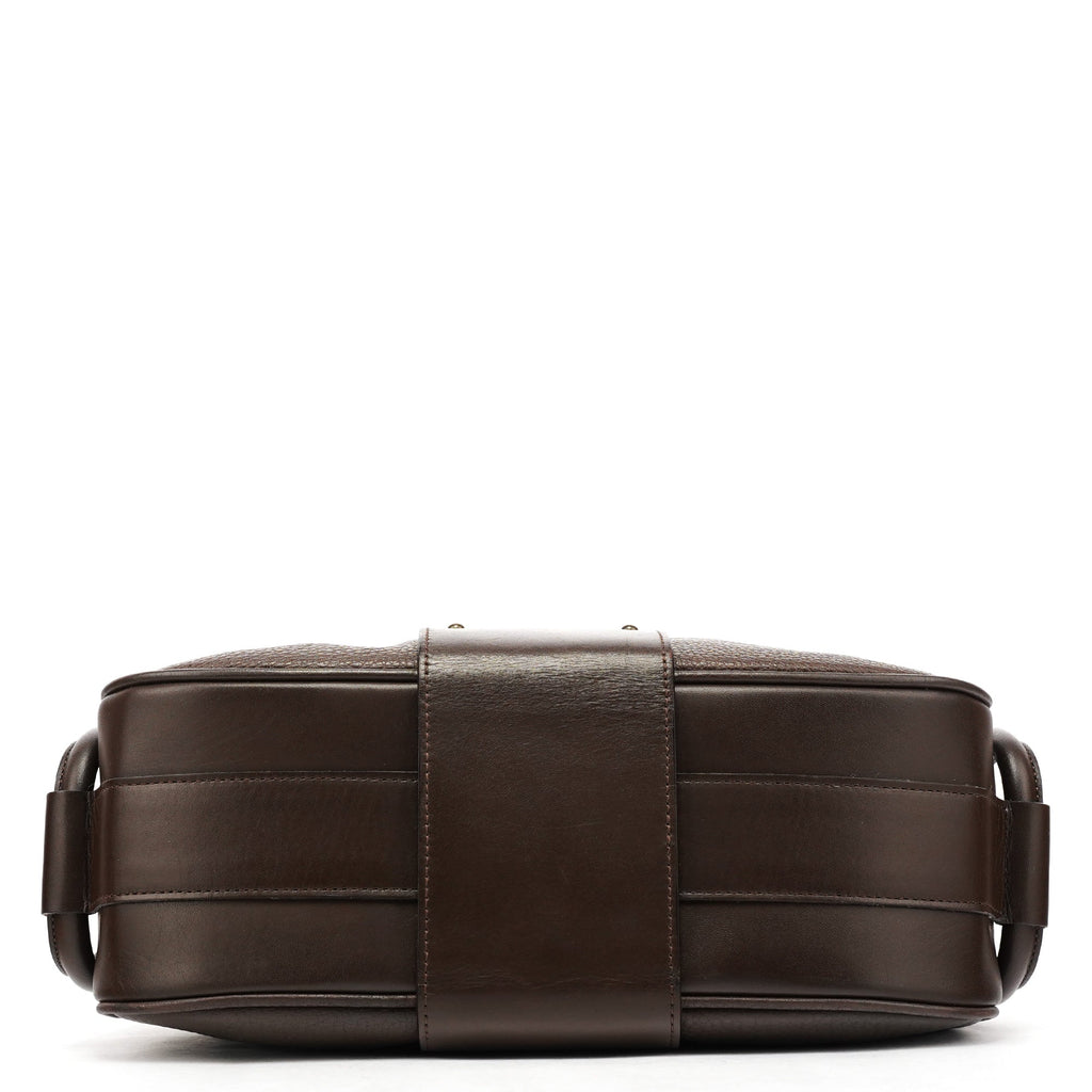Brown Leather Hobo Shoulder Bag