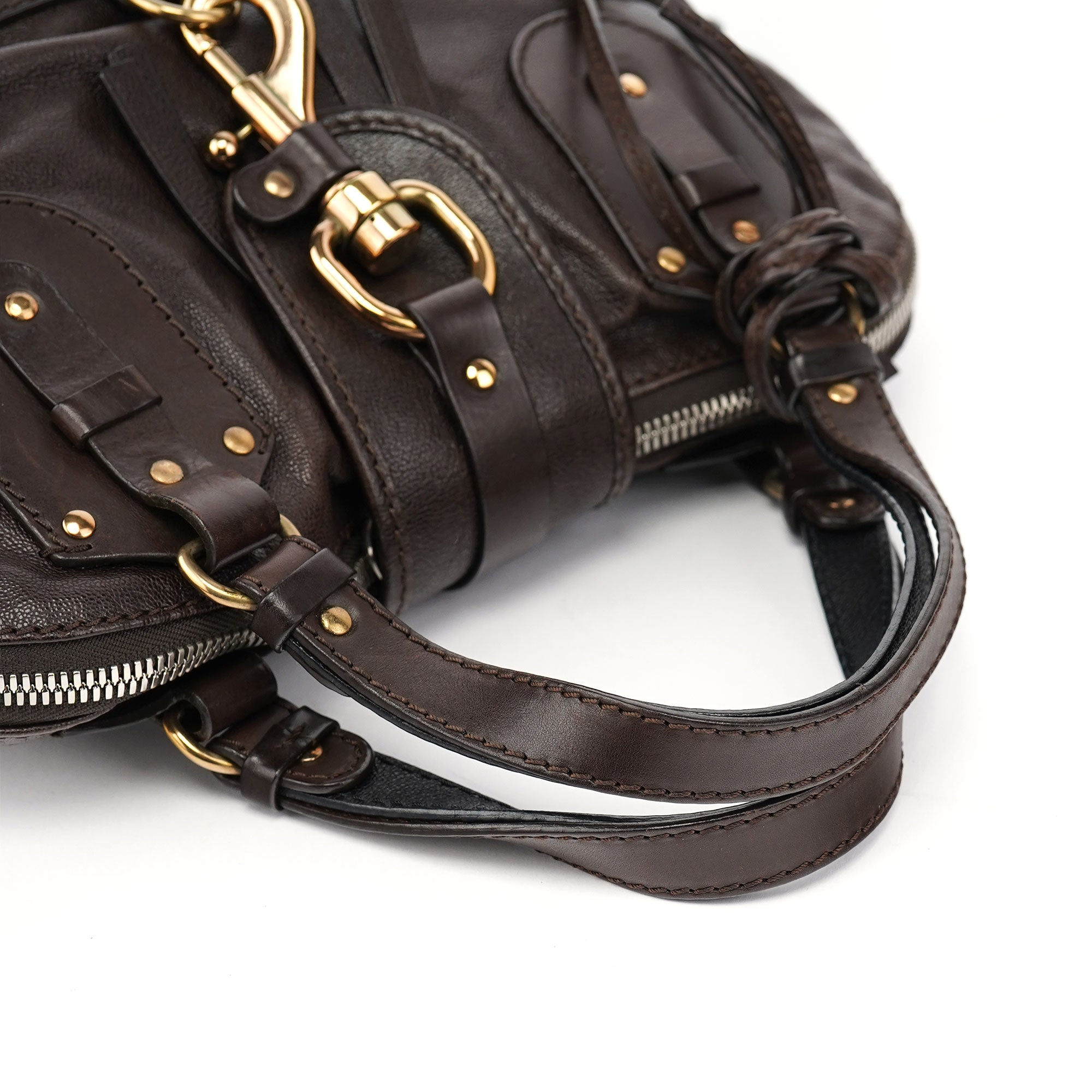 Brown Leather Kerala Tote Bag