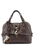 Brown Leather Kerala Tote Bag
