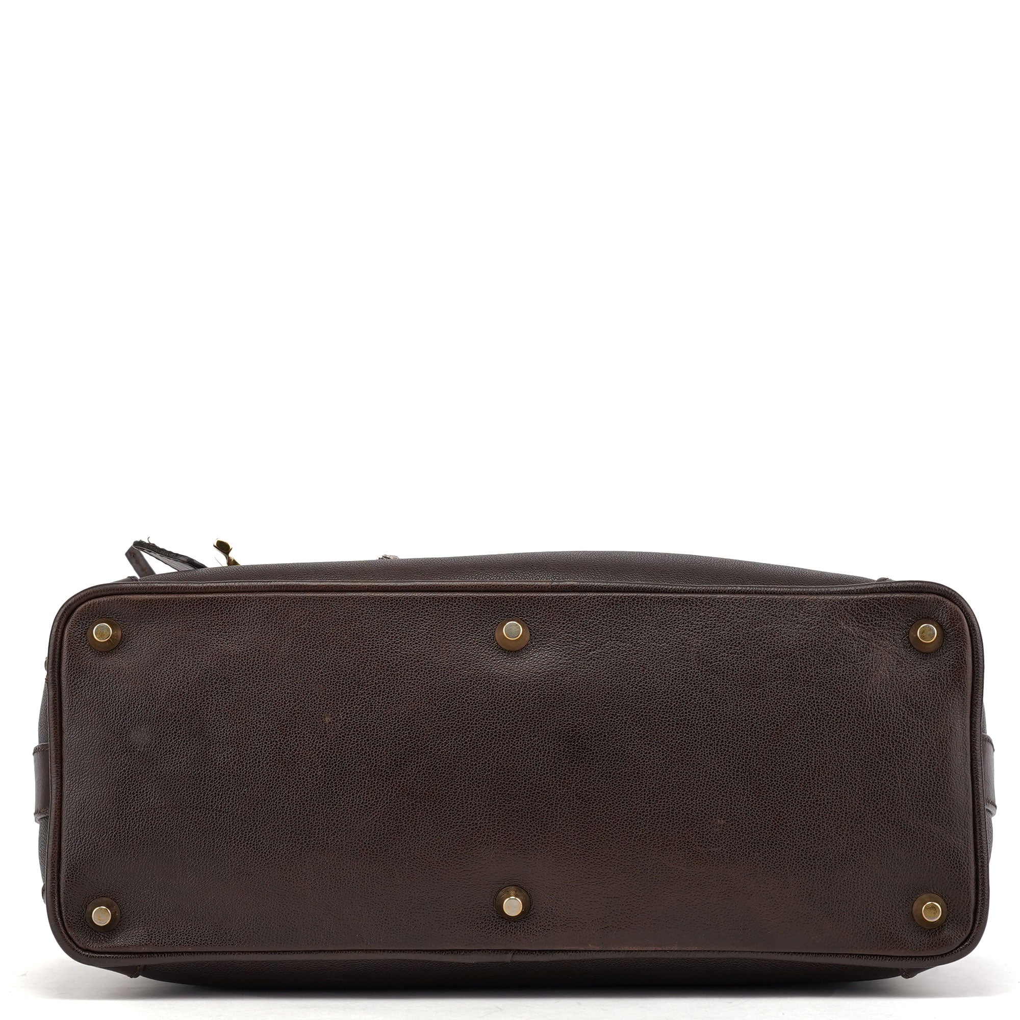Brown Leather Kerala Tote Bag