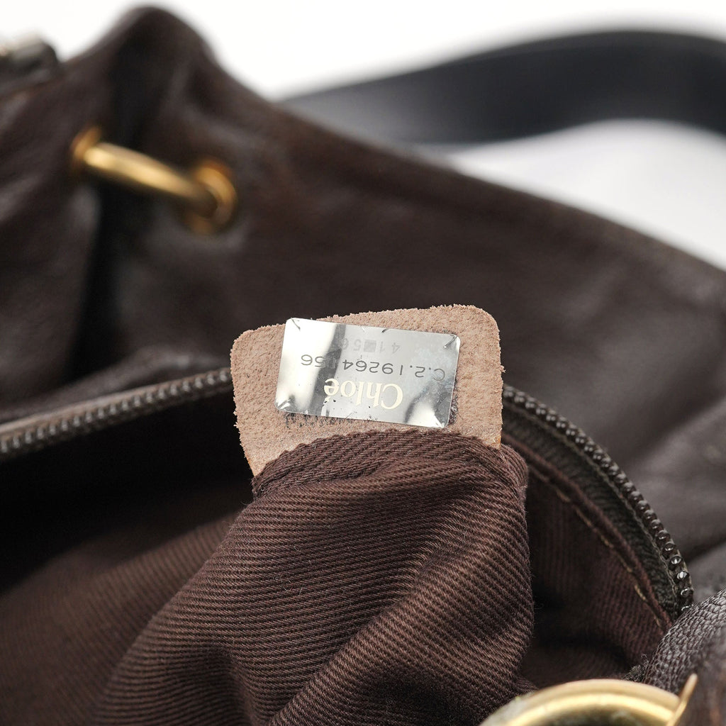 Brown Leather Kerala Tote Bag