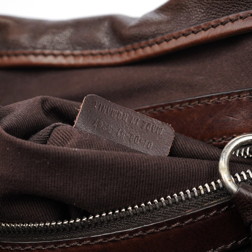 Brown Leather Kerala Tote Bag