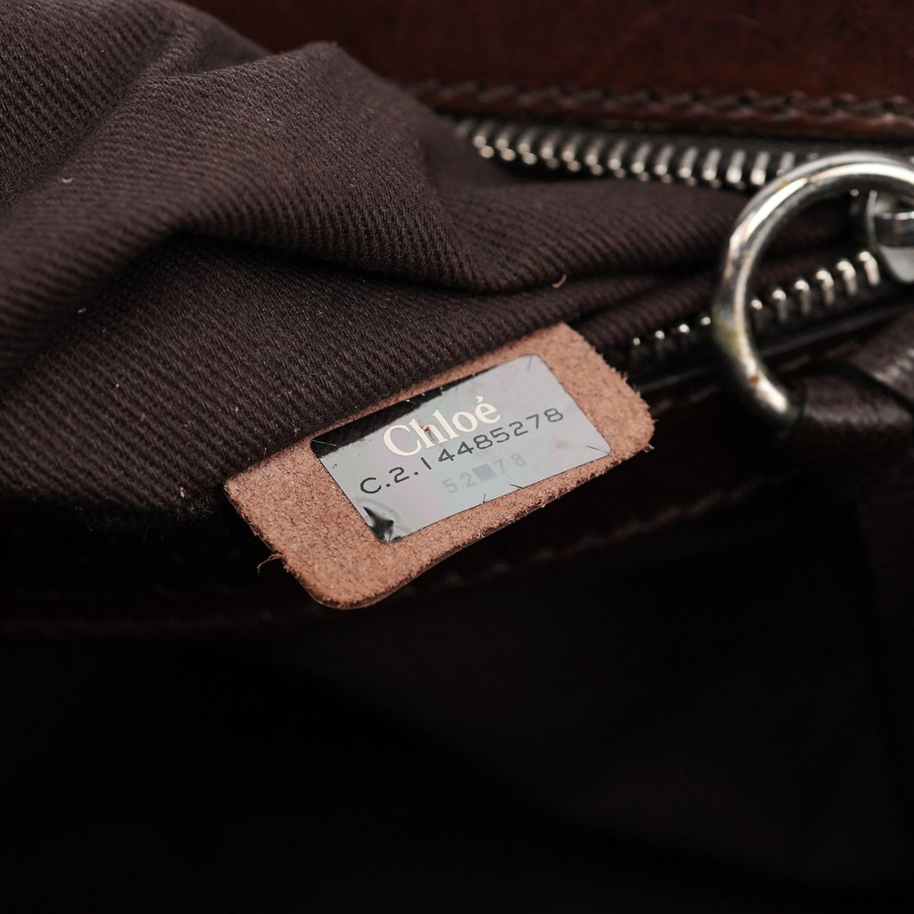 Brown Leather Kerala Tote Bag