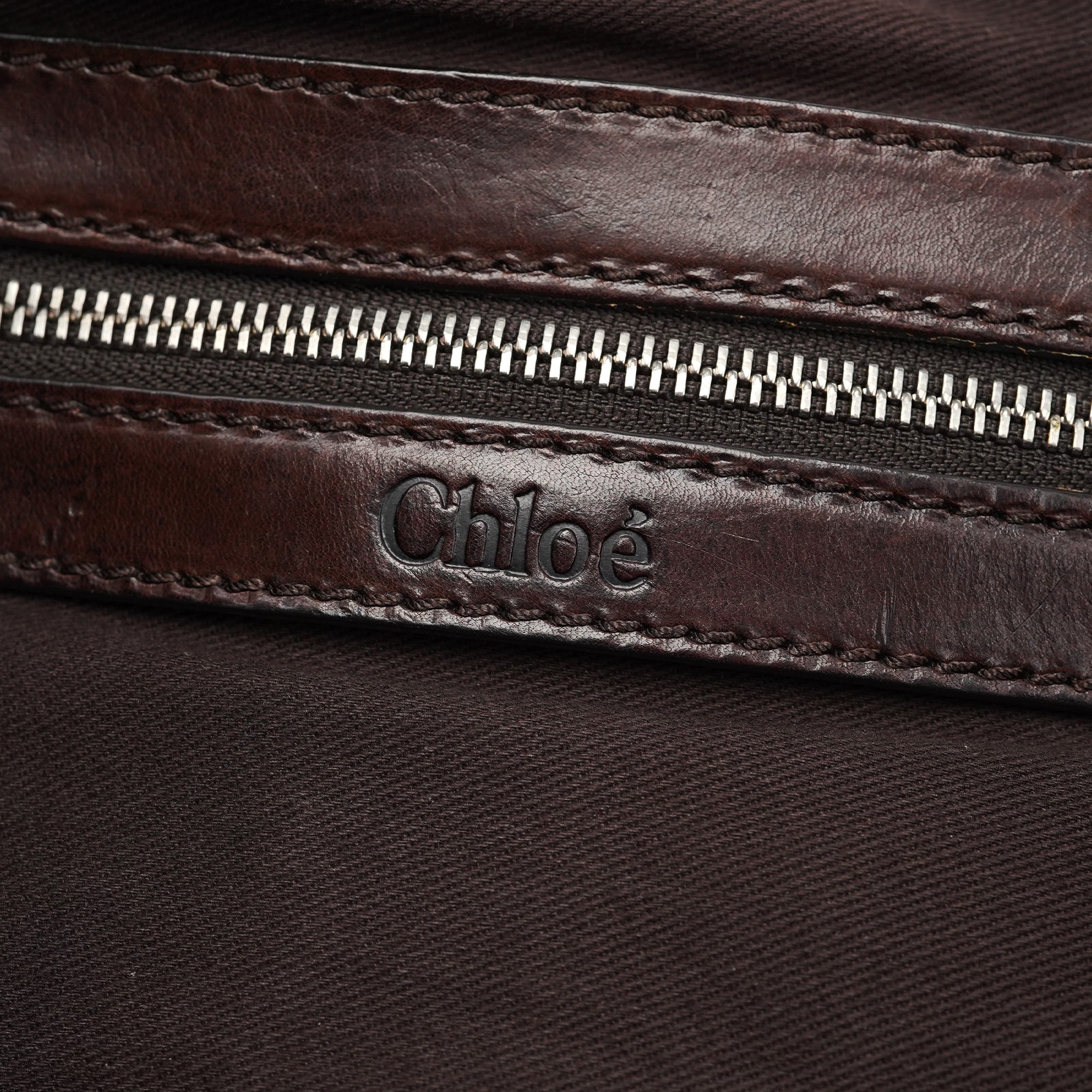 Brown Leather Kerala Tote Bag