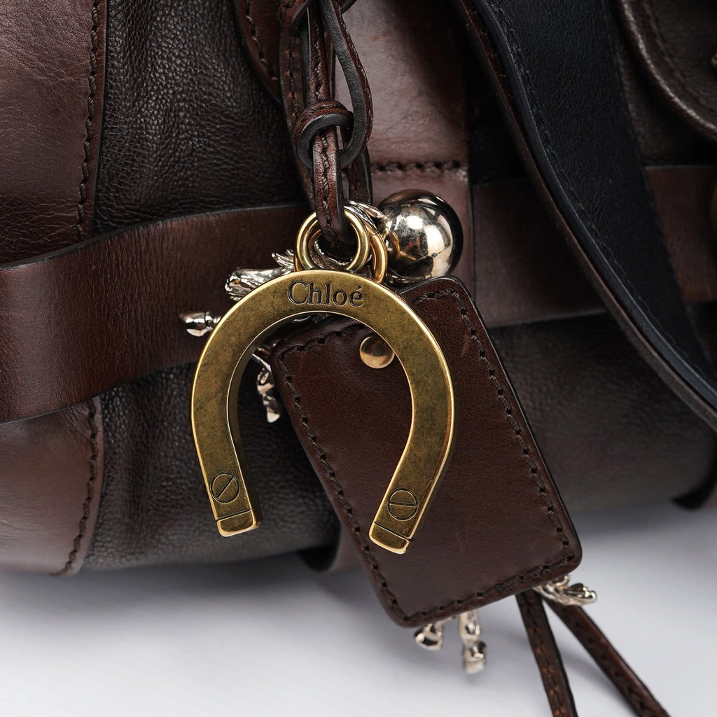 Brown Leather Kerala Tote Bag