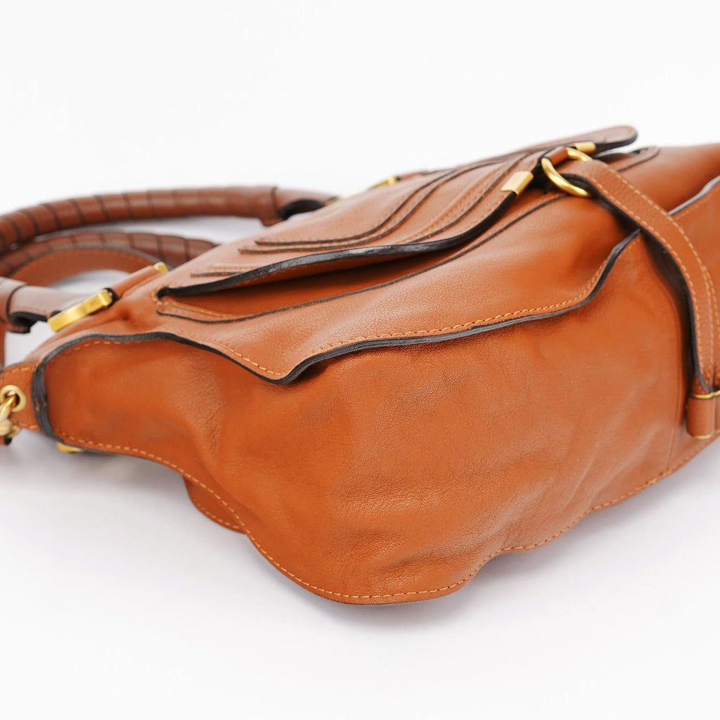 Brown Leather Marcie 2-Way Bag