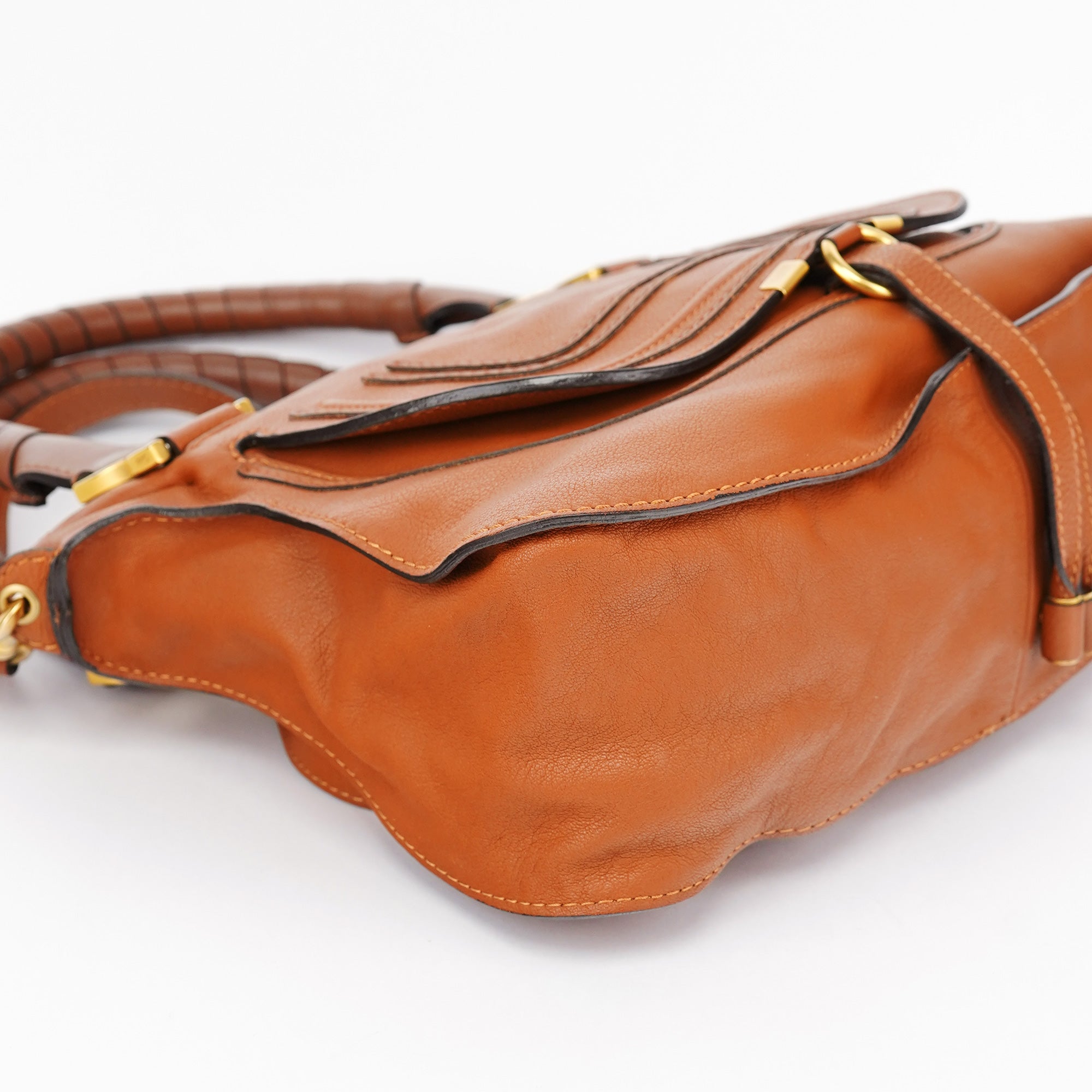 Brown Leather Marcie 2-Way Bag