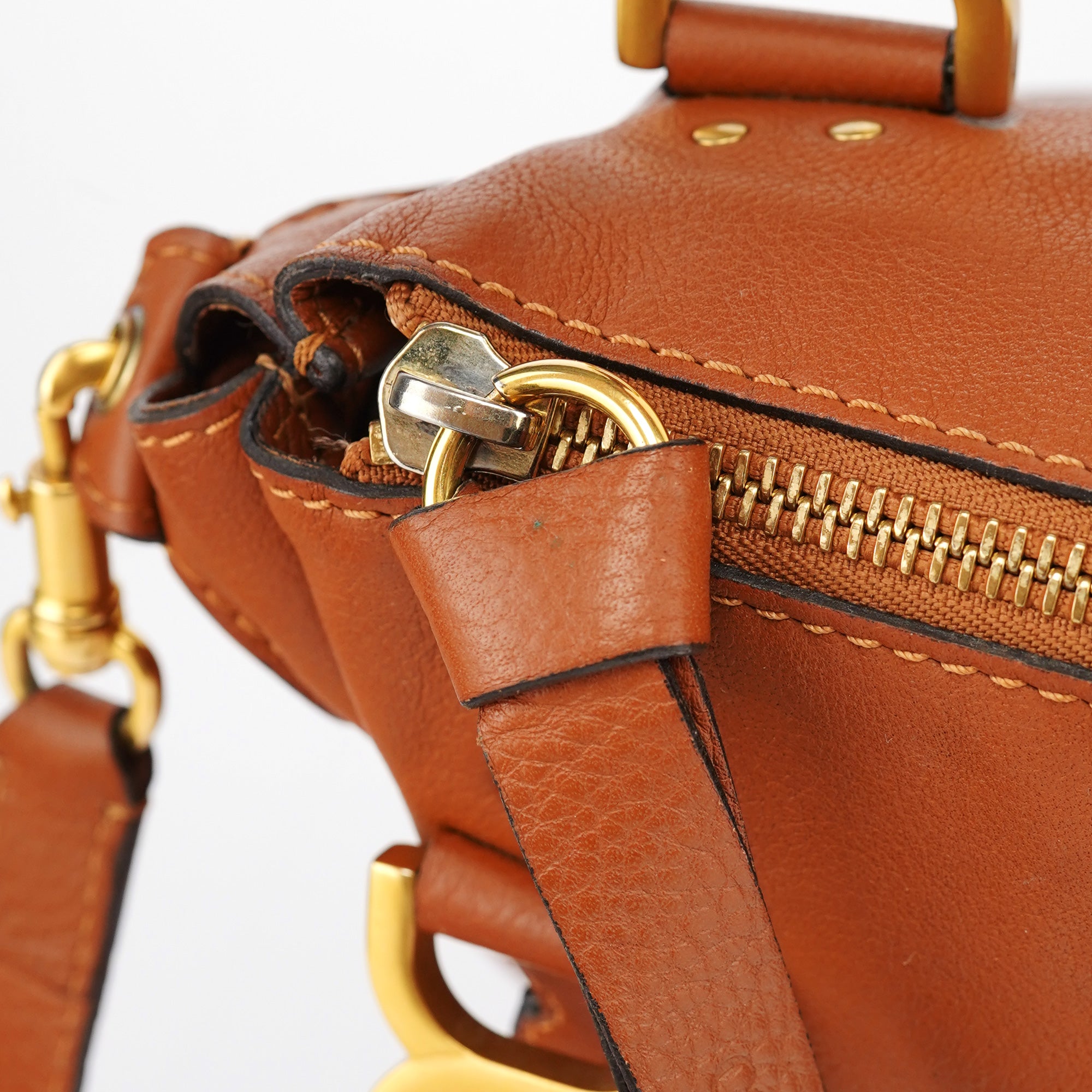Brown Leather Marcie 2-Way Bag