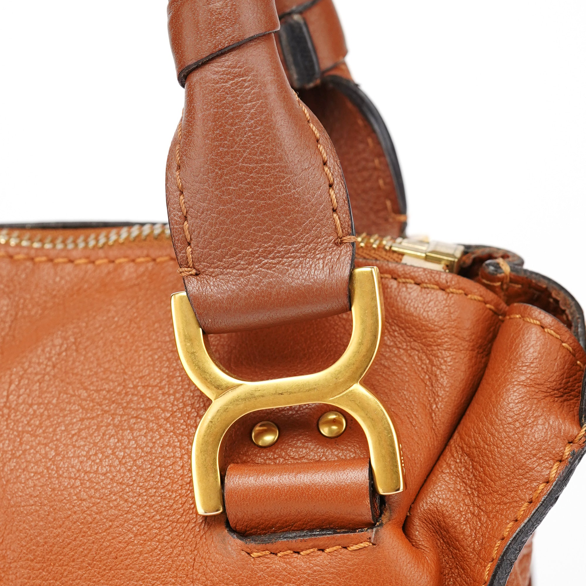Brown Leather Marcie 2-Way Bag