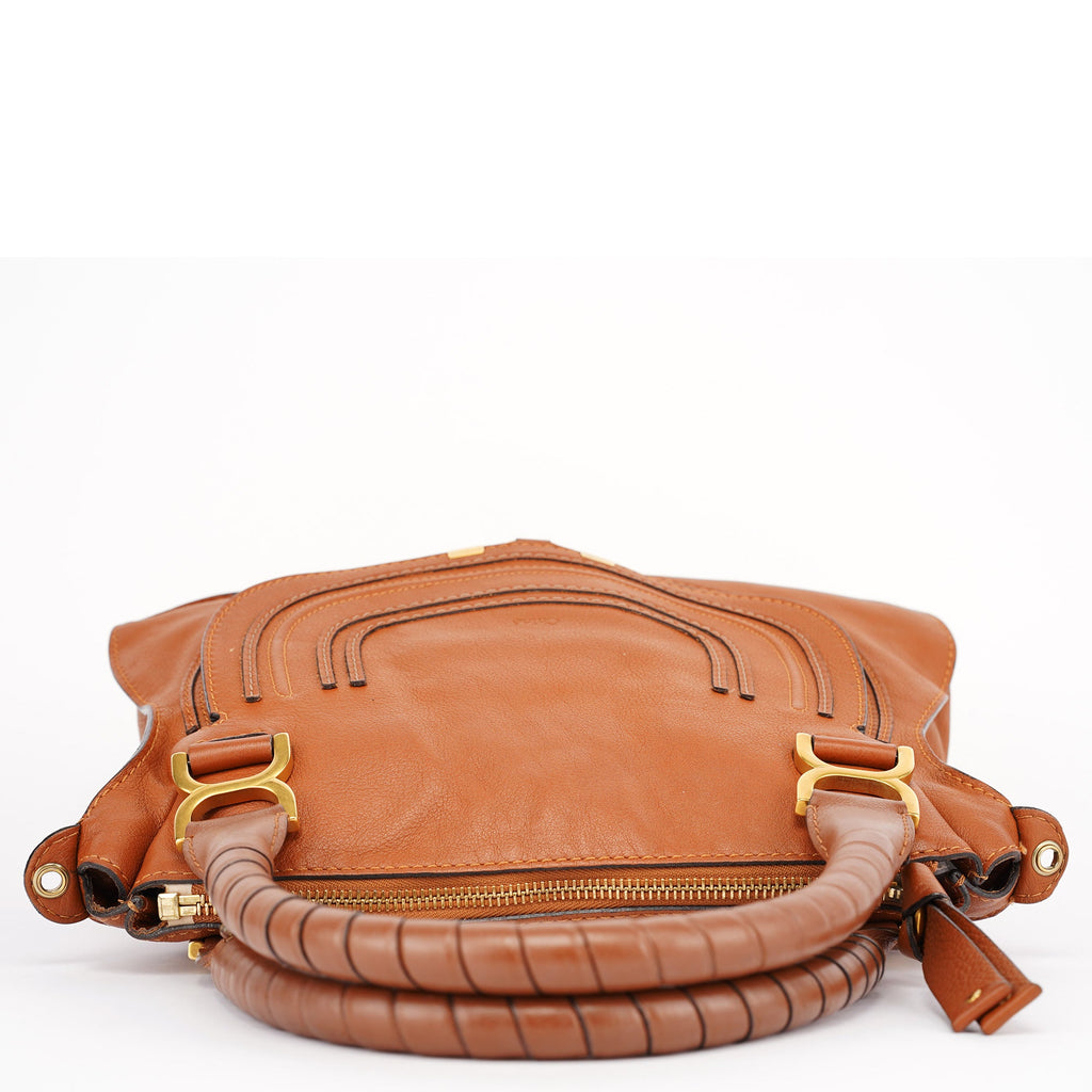 Brown Leather Marcie 2-Way Bag