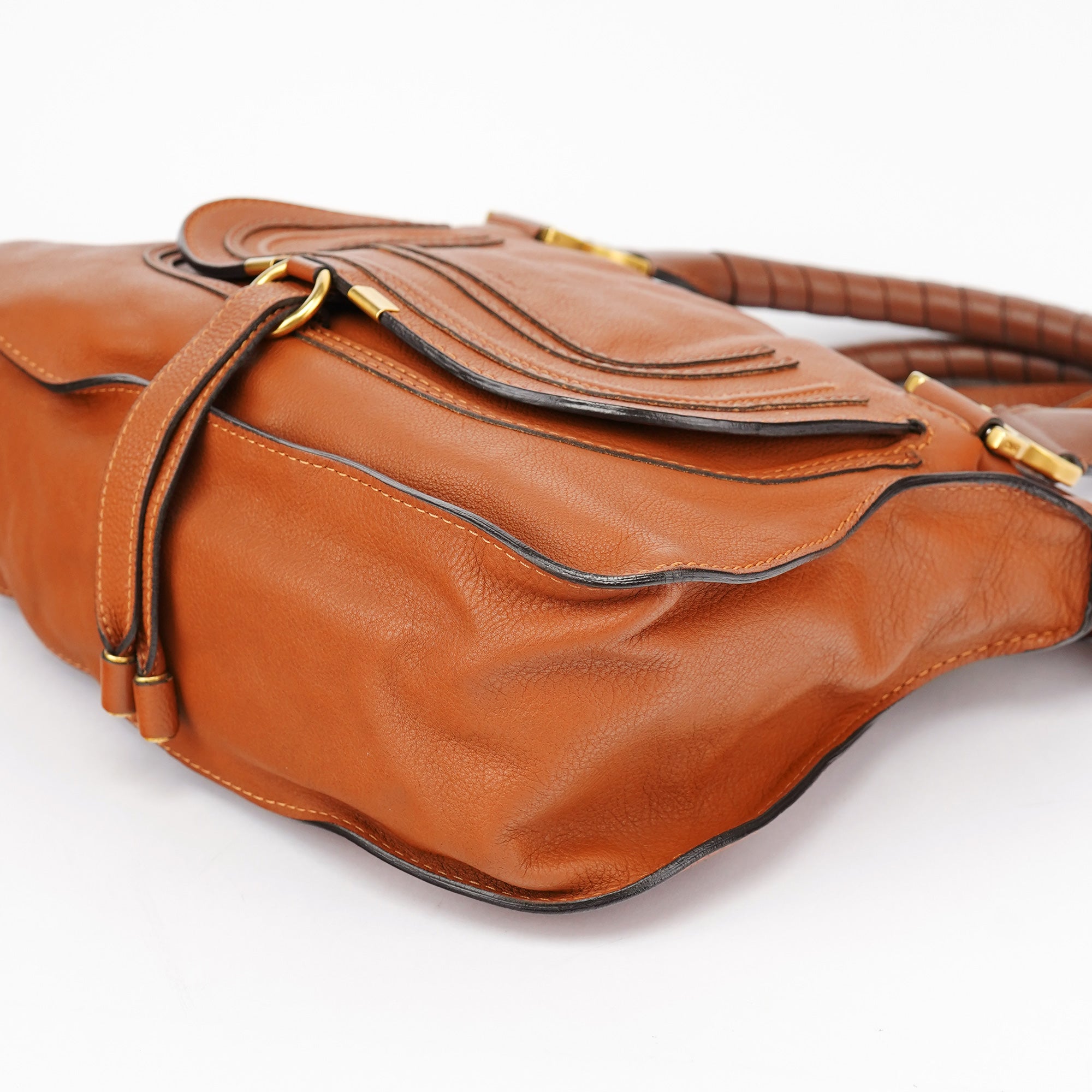 Brown Leather Marcie 2-Way Bag