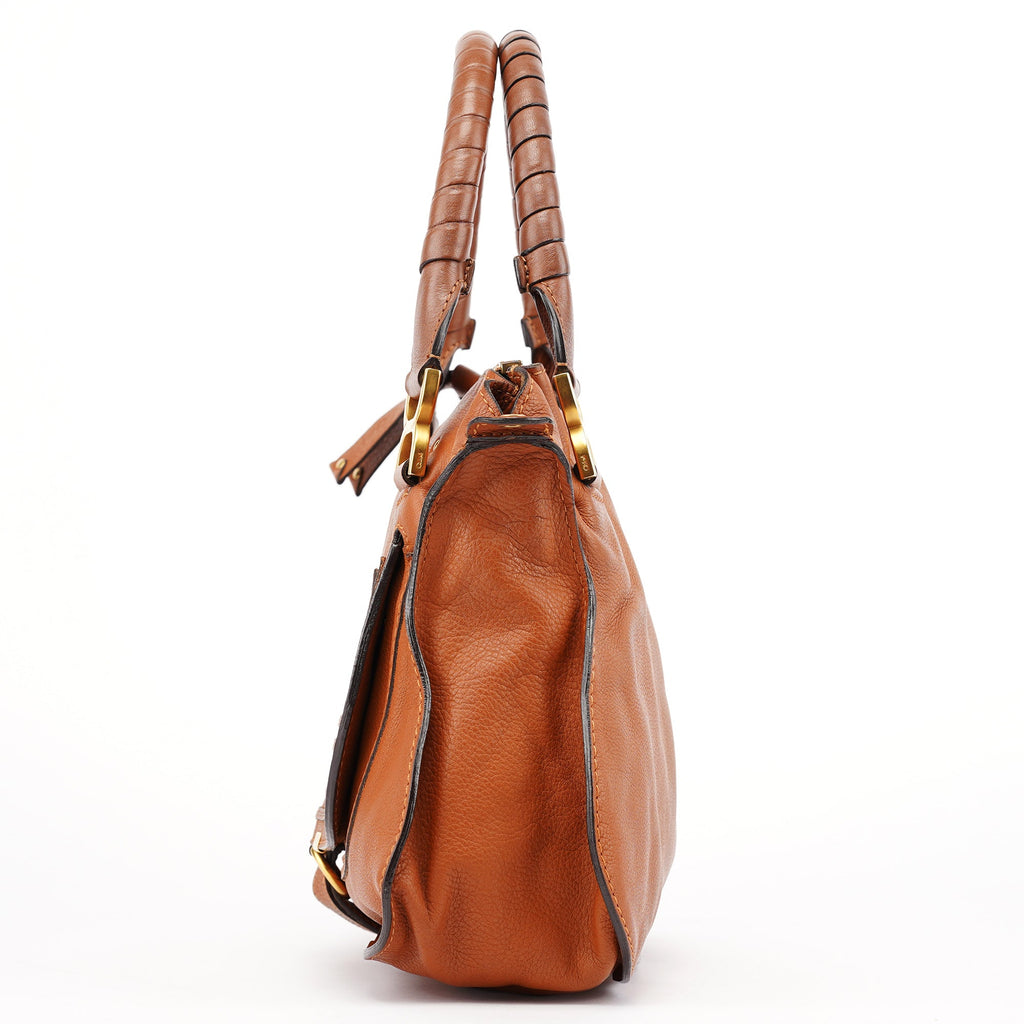 Brown Leather Marcie 2-Way Bag