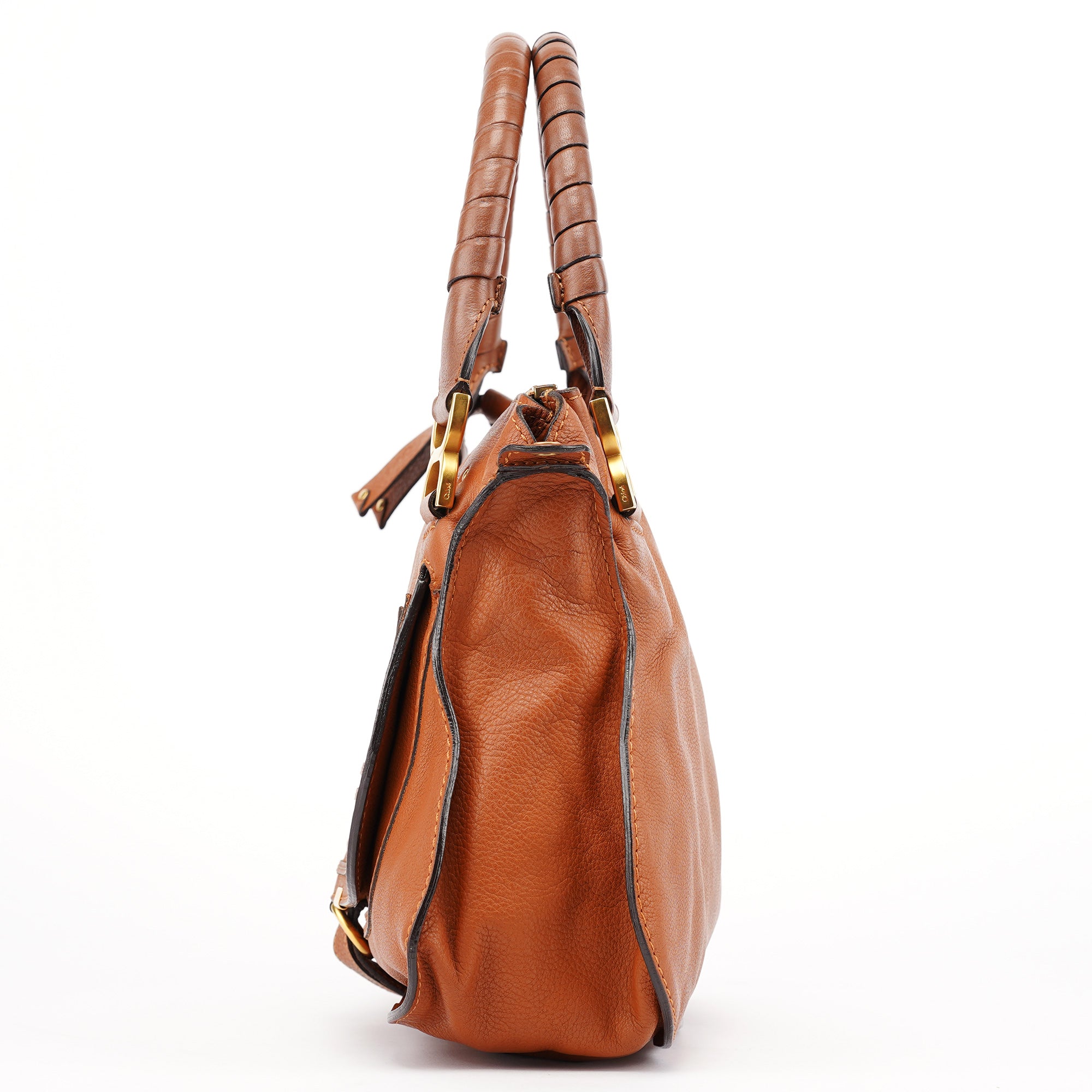 Brown Leather Marcie 2-Way Bag