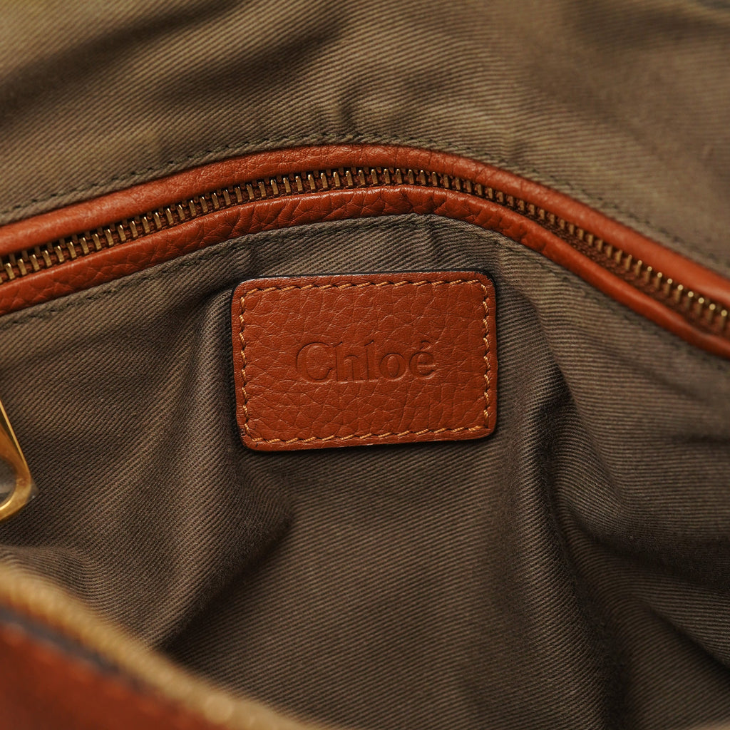 Brown Leather Marcie 2-Way Bag