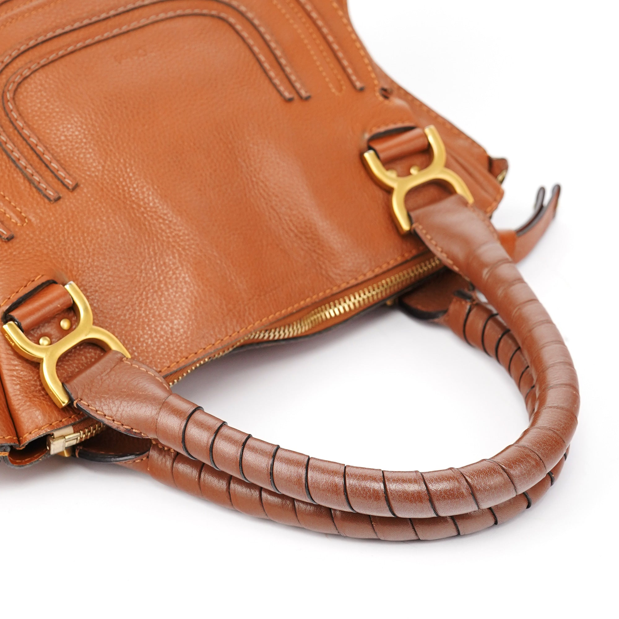 Brown Leather Marcie 2-Way Bag