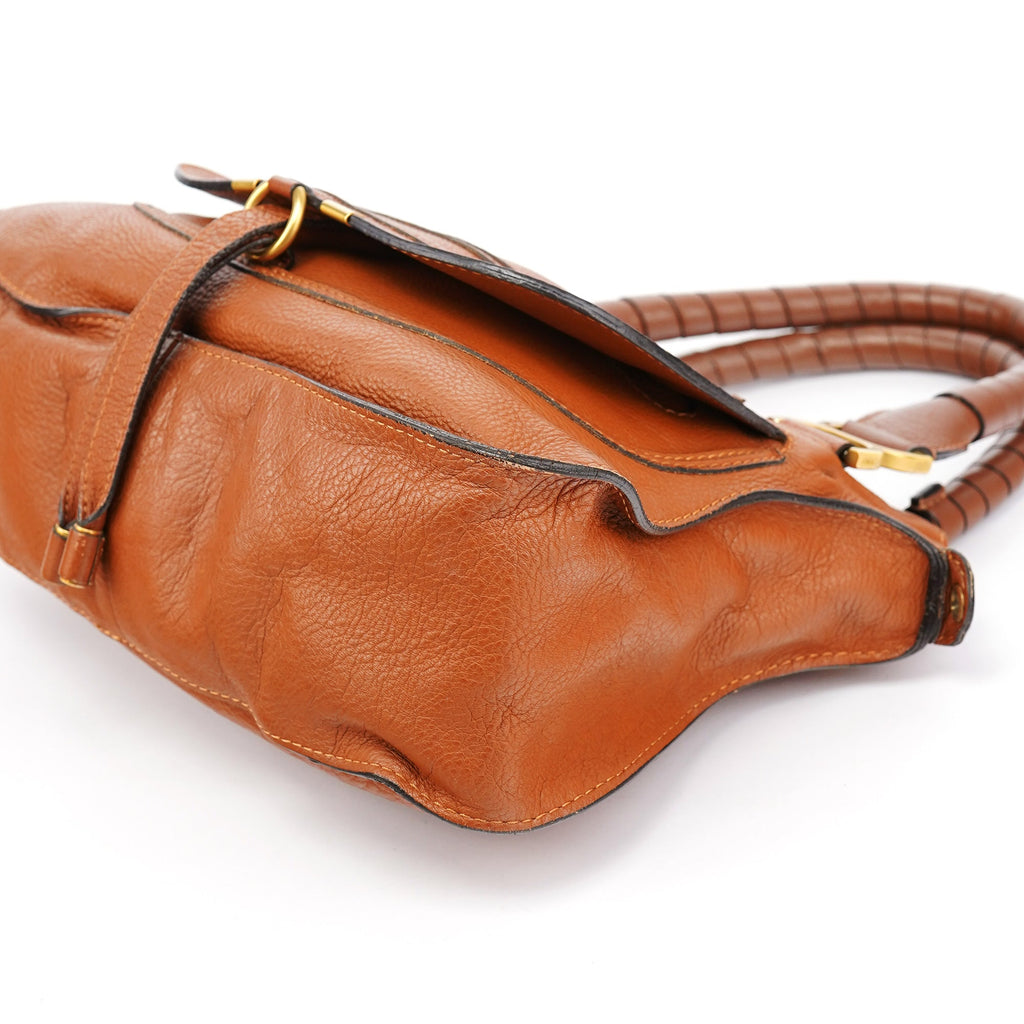 Brown Leather Marcie 2-Way Bag
