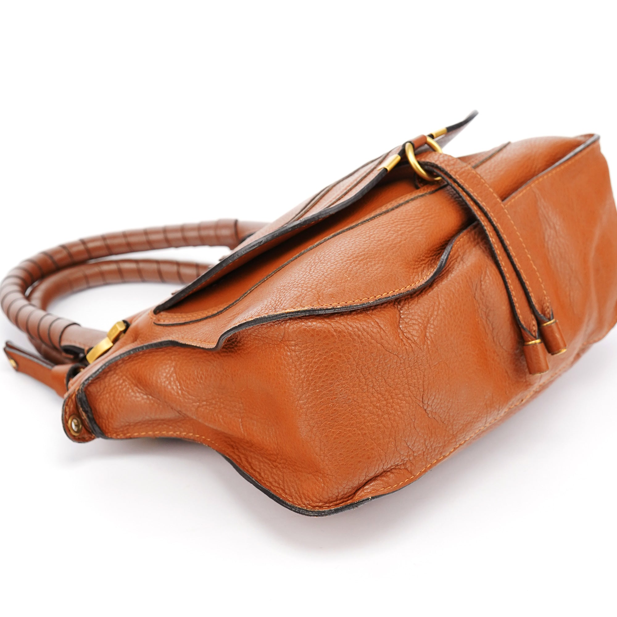 Brown Leather Marcie 2-Way Bag