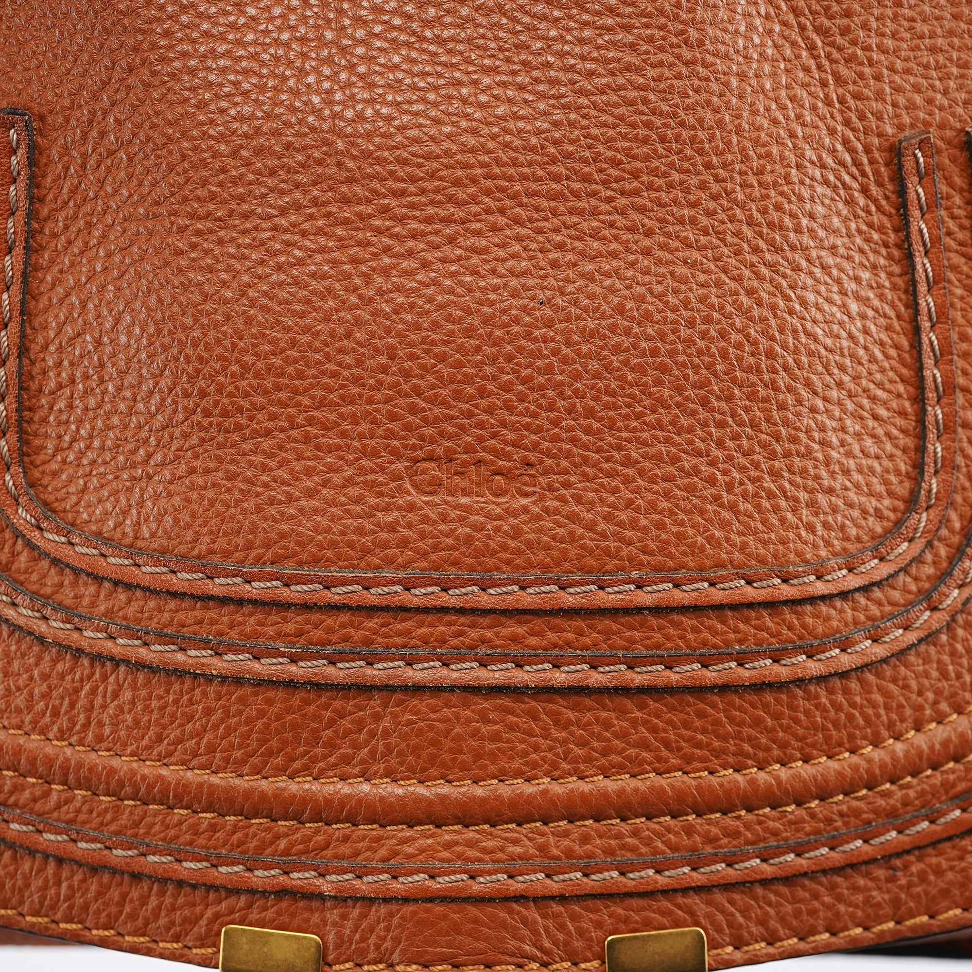 Brown Leather Marcie 2-Way Bag