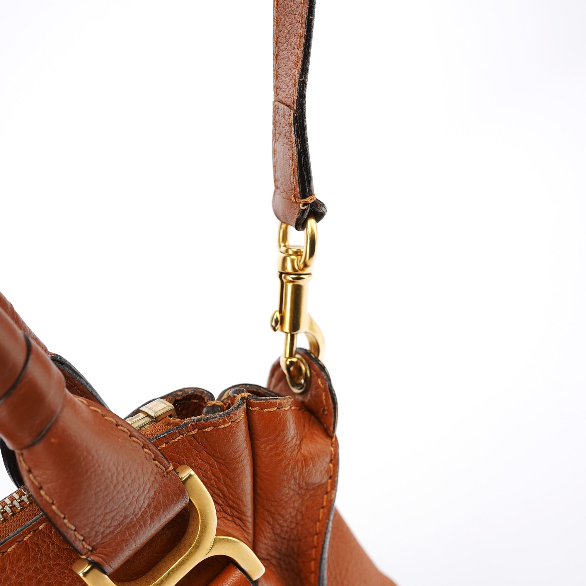 Brown Leather Marcie 2-Way Bag