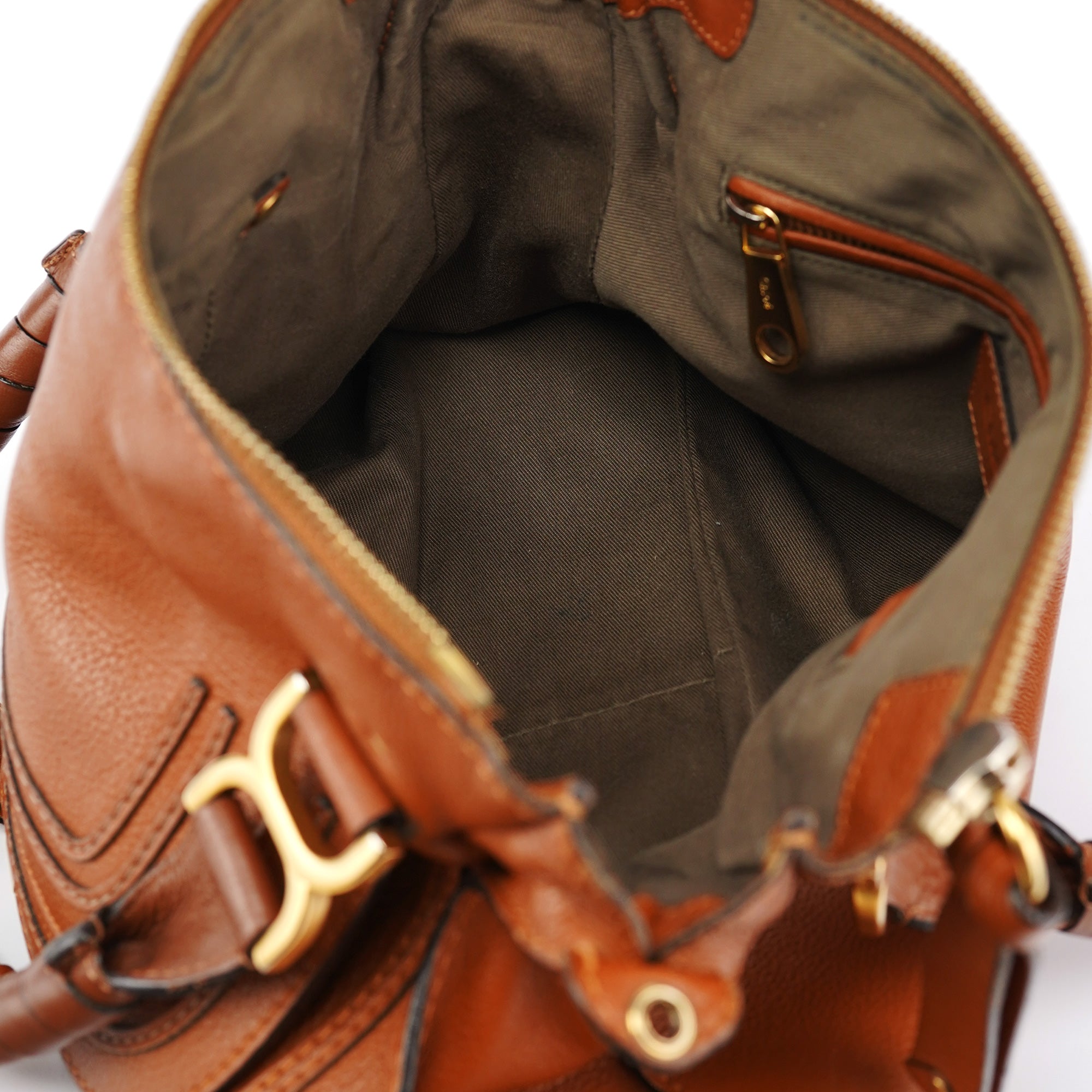 Brown Leather Marcie 2-Way Bag