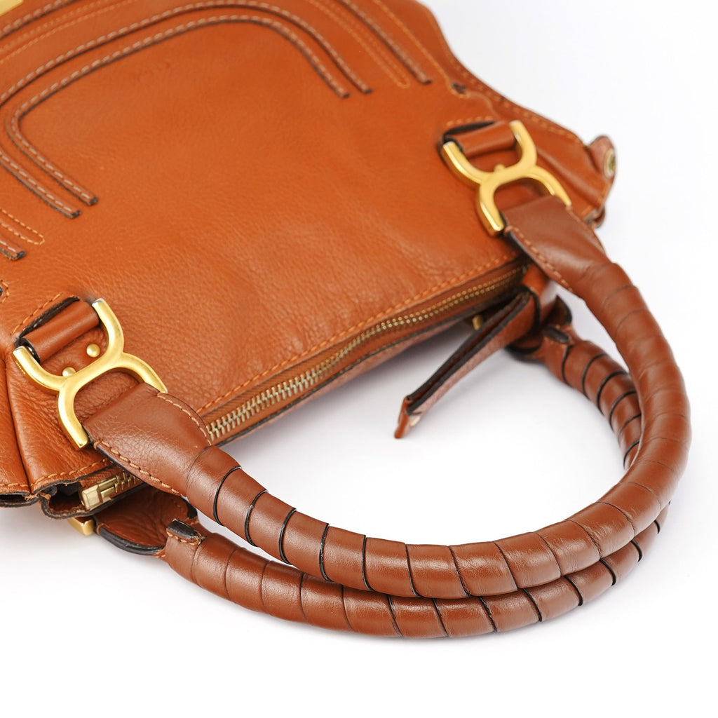 Brown Leather Marcie 2-Way Bag