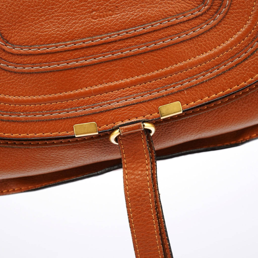 Brown Leather Marcie 2-Way Bag