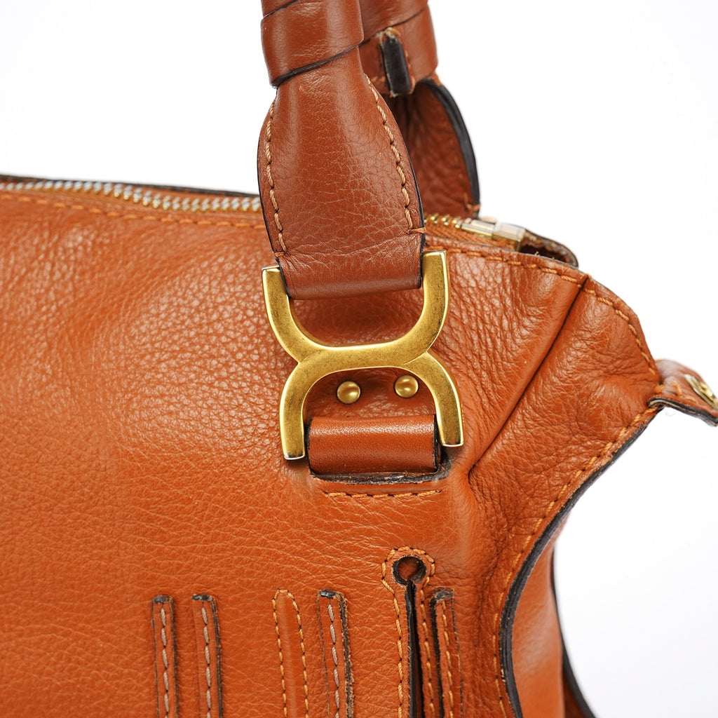 Brown Leather Marcie 2-Way Bag