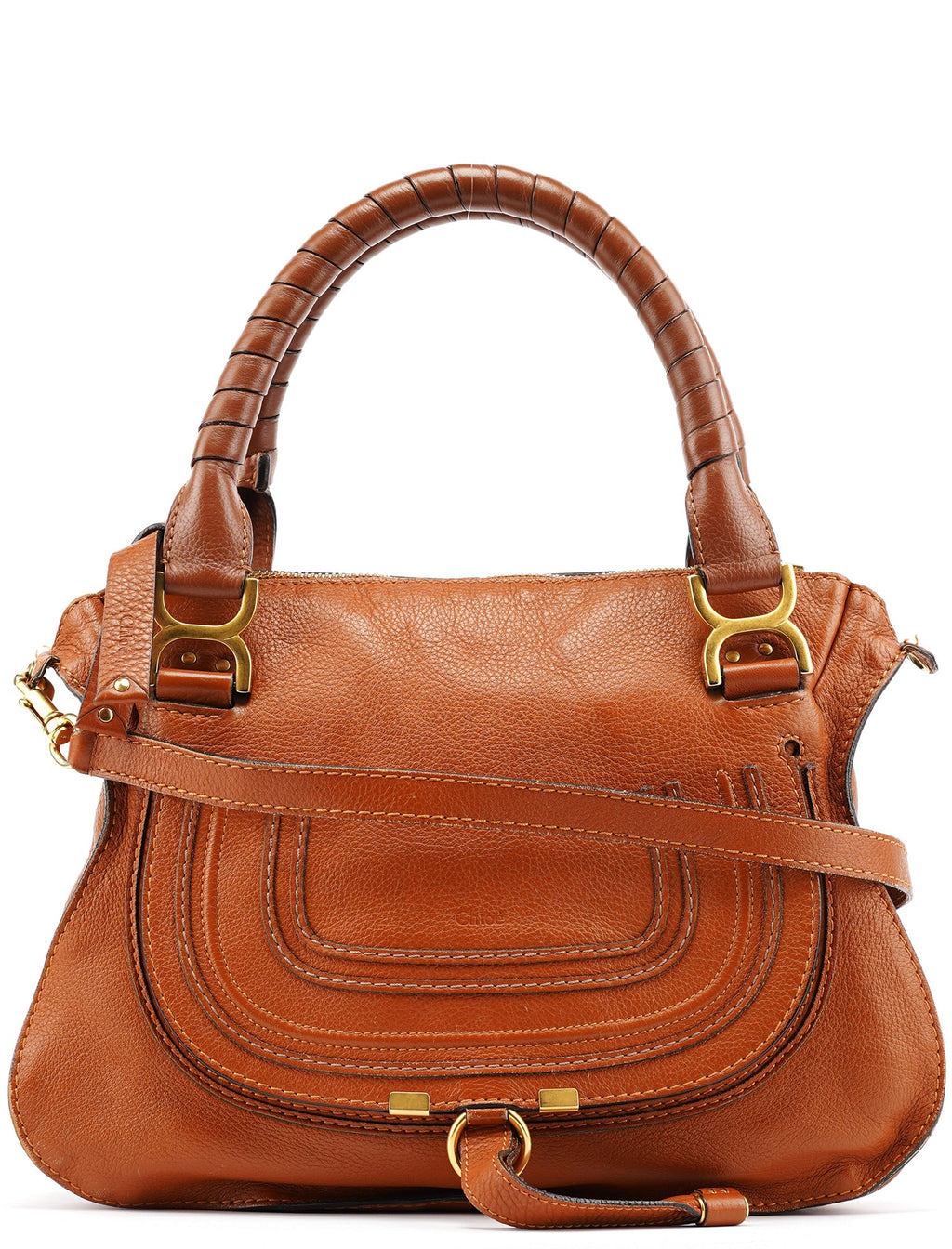 Brown Leather Marcie 2-Way Bag