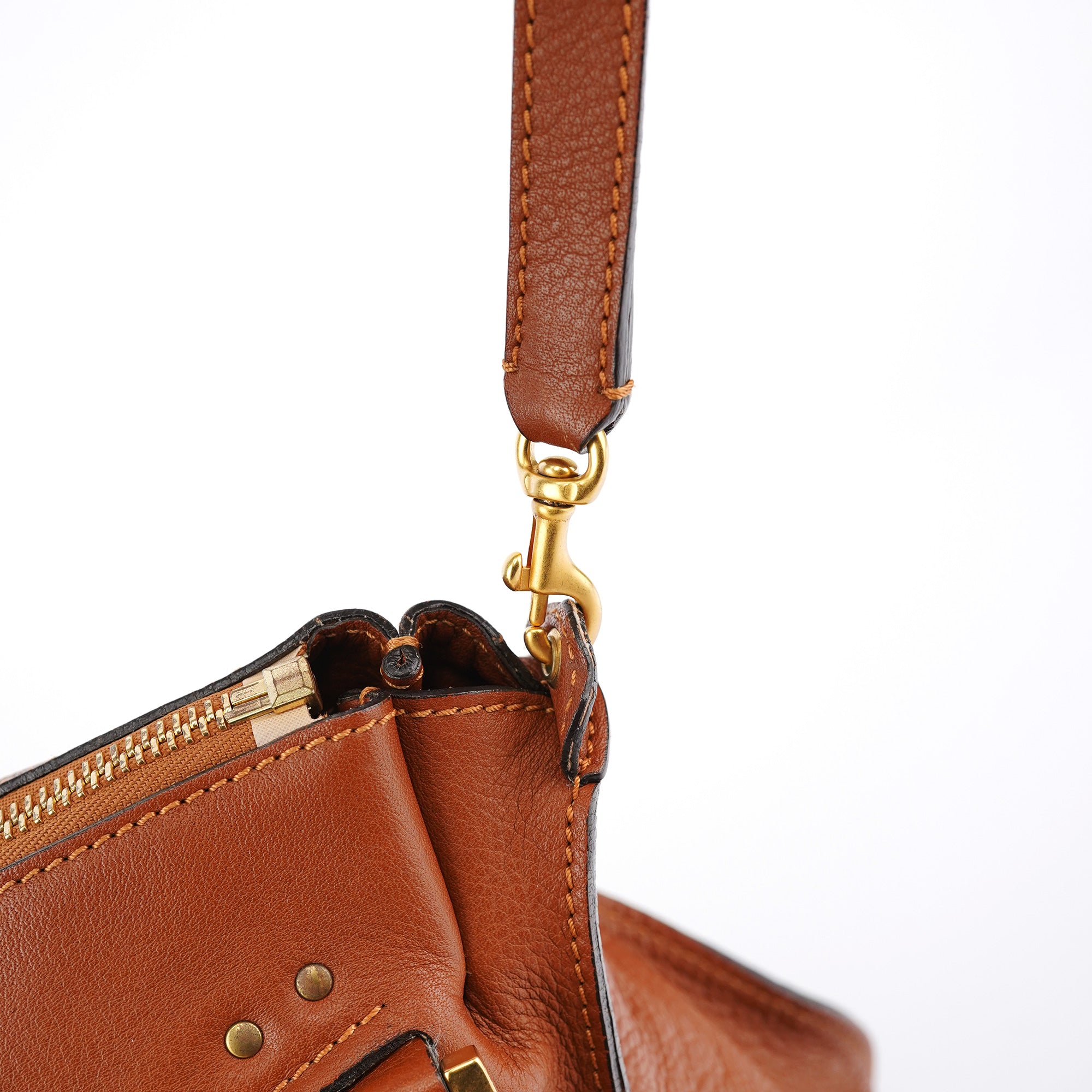 Brown Leather Marcie 2-Way Bag
