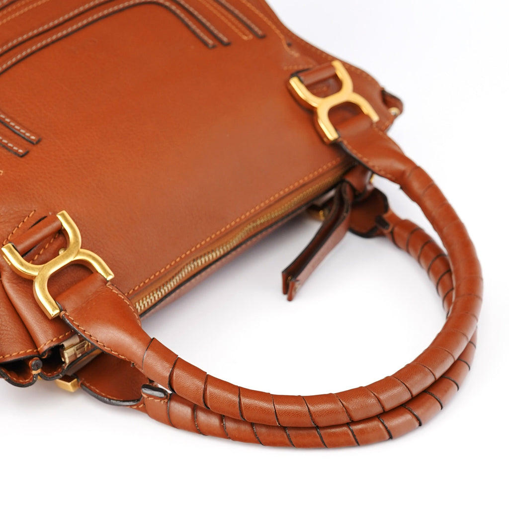 Brown Leather Marcie 2-Way Bag