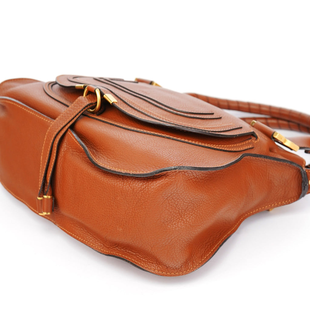 Brown Leather Marcie 2-Way Bag