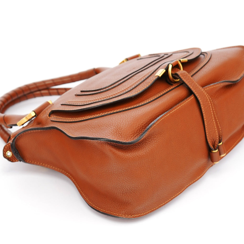 Brown Leather Marcie 2-Way Bag