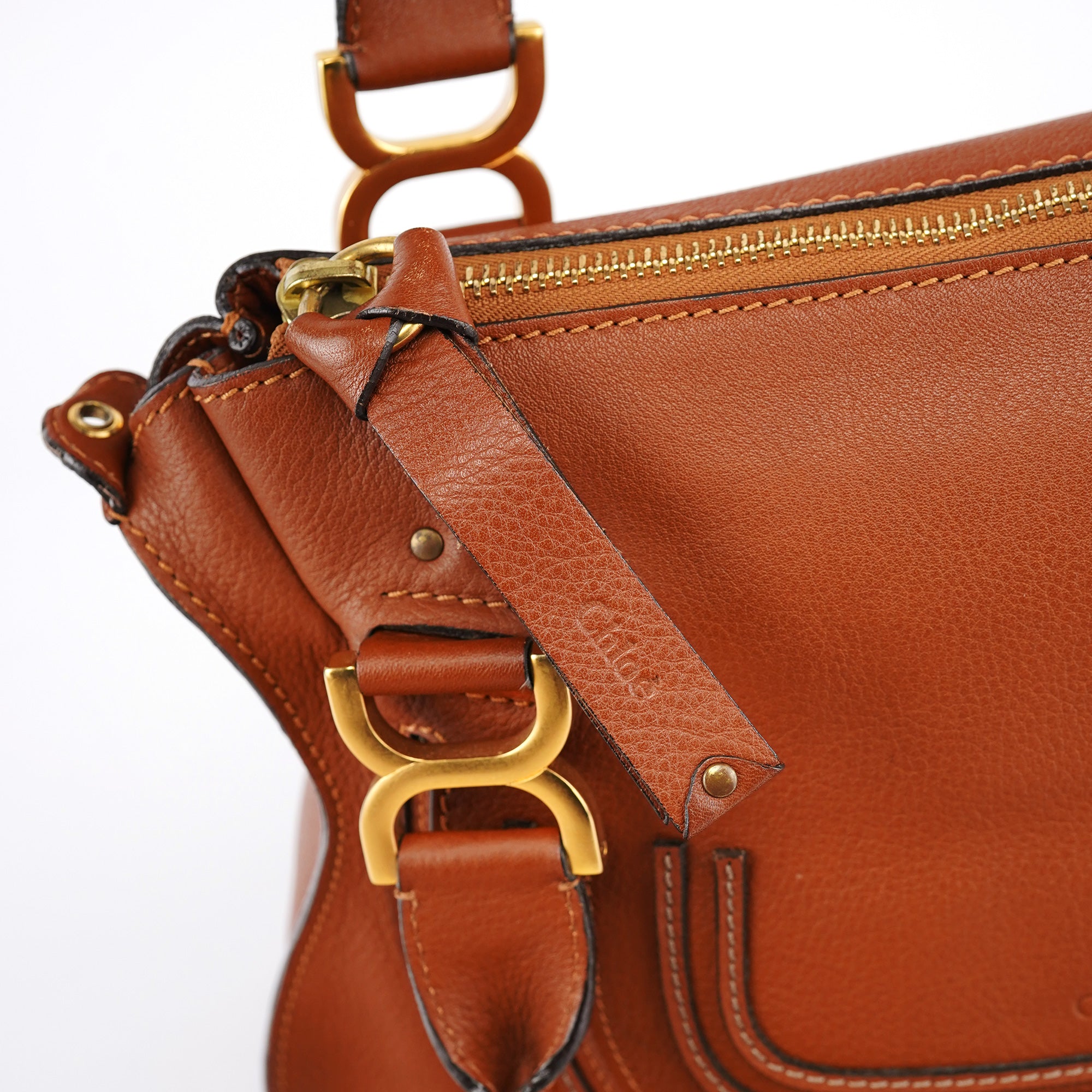 Brown Leather Marcie 2-Way Bag