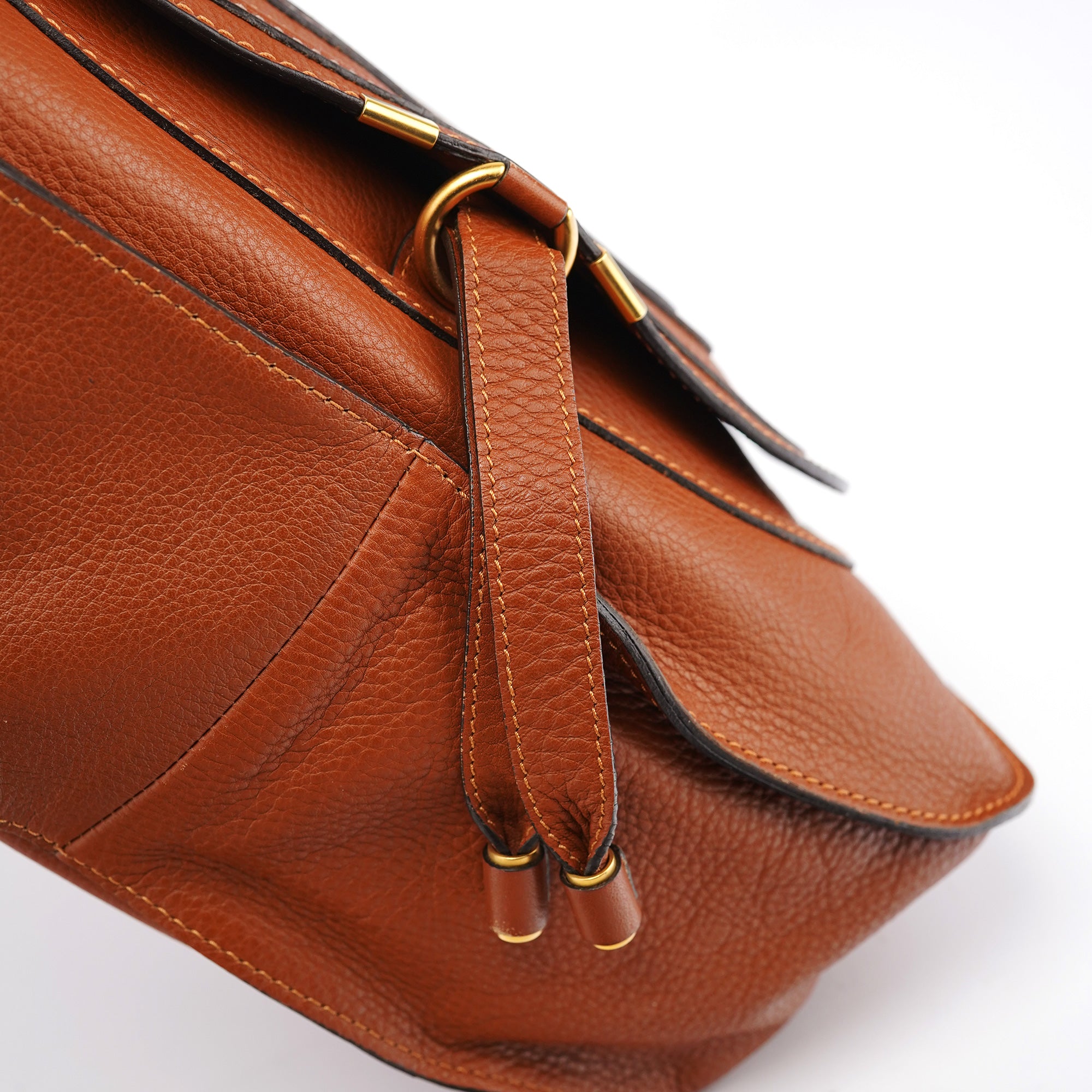Brown Leather Marcie 2-Way Bag