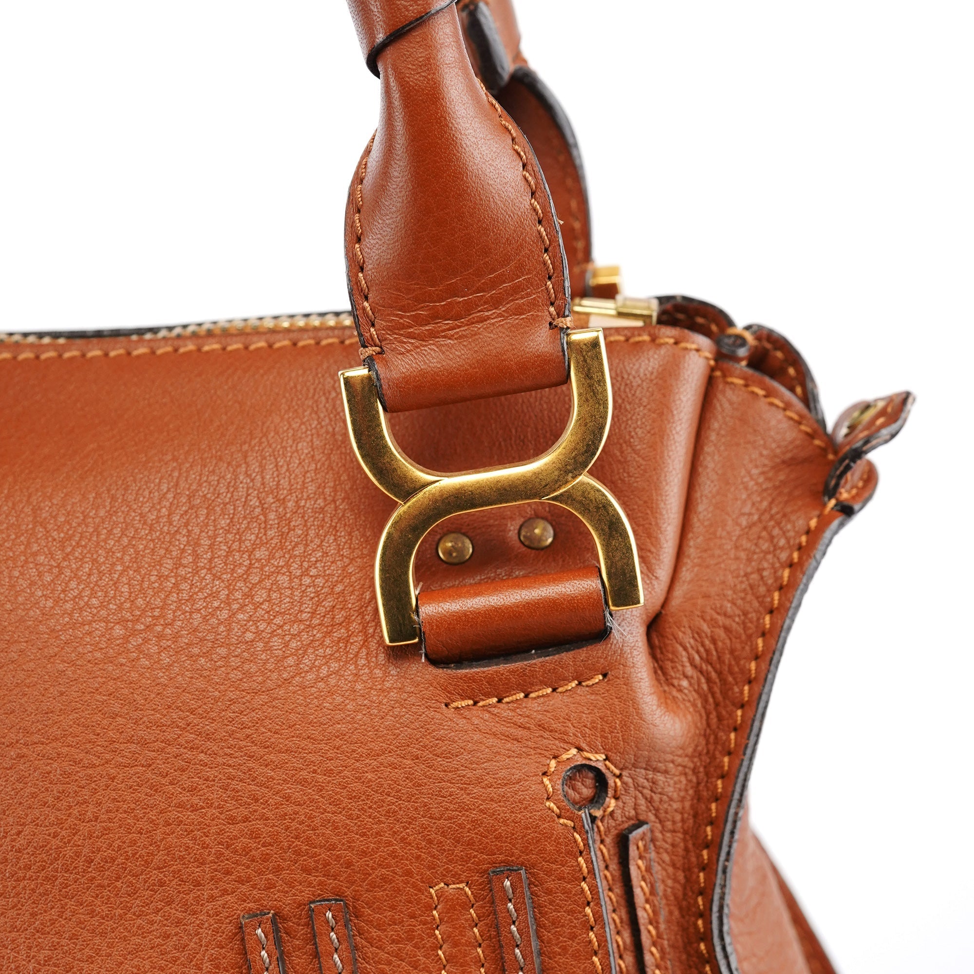 Brown Leather Marcie 2-Way Bag