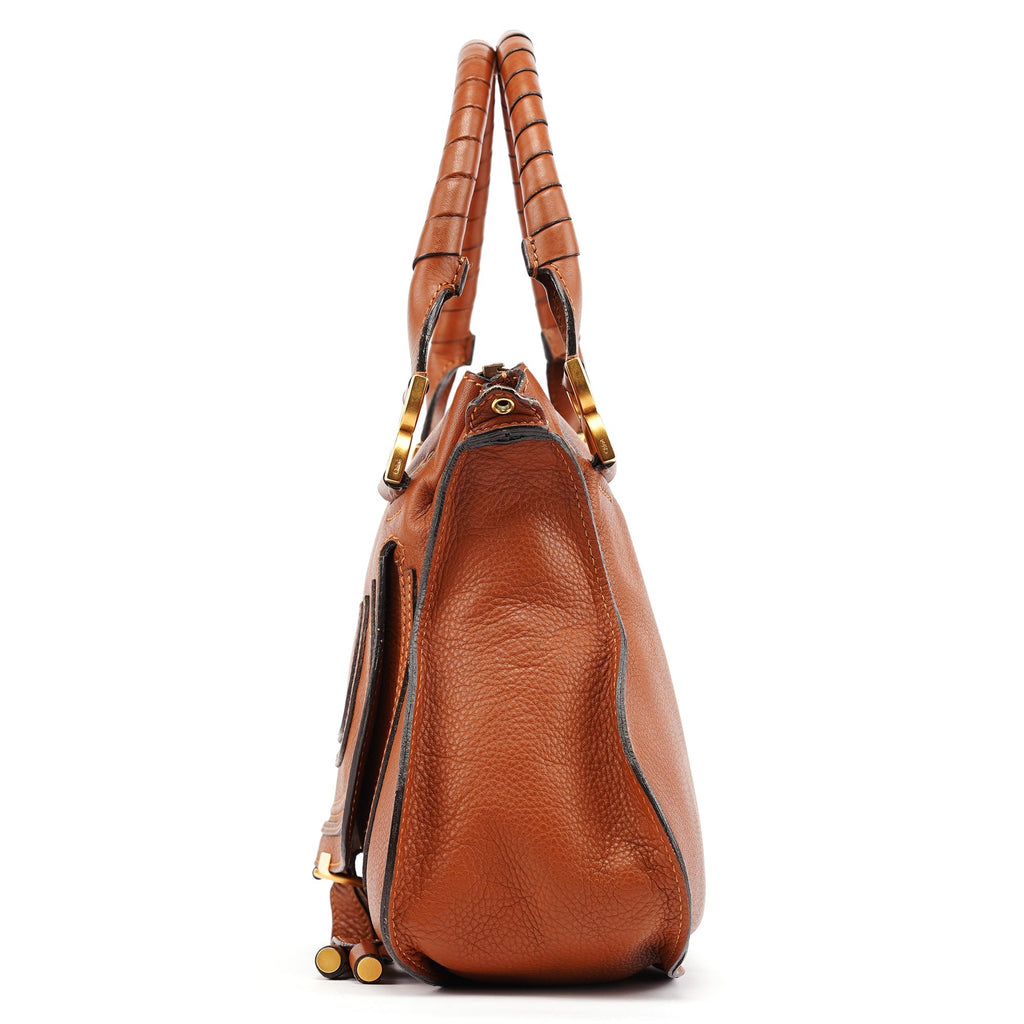 Brown Leather Marcie 2-Way Bag