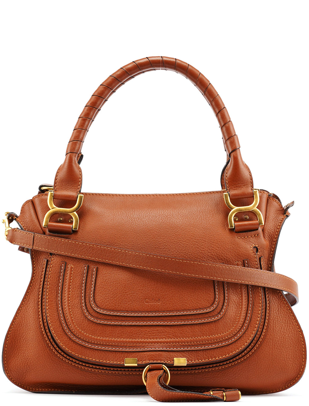Brown Leather Marcie 2-Way Bag