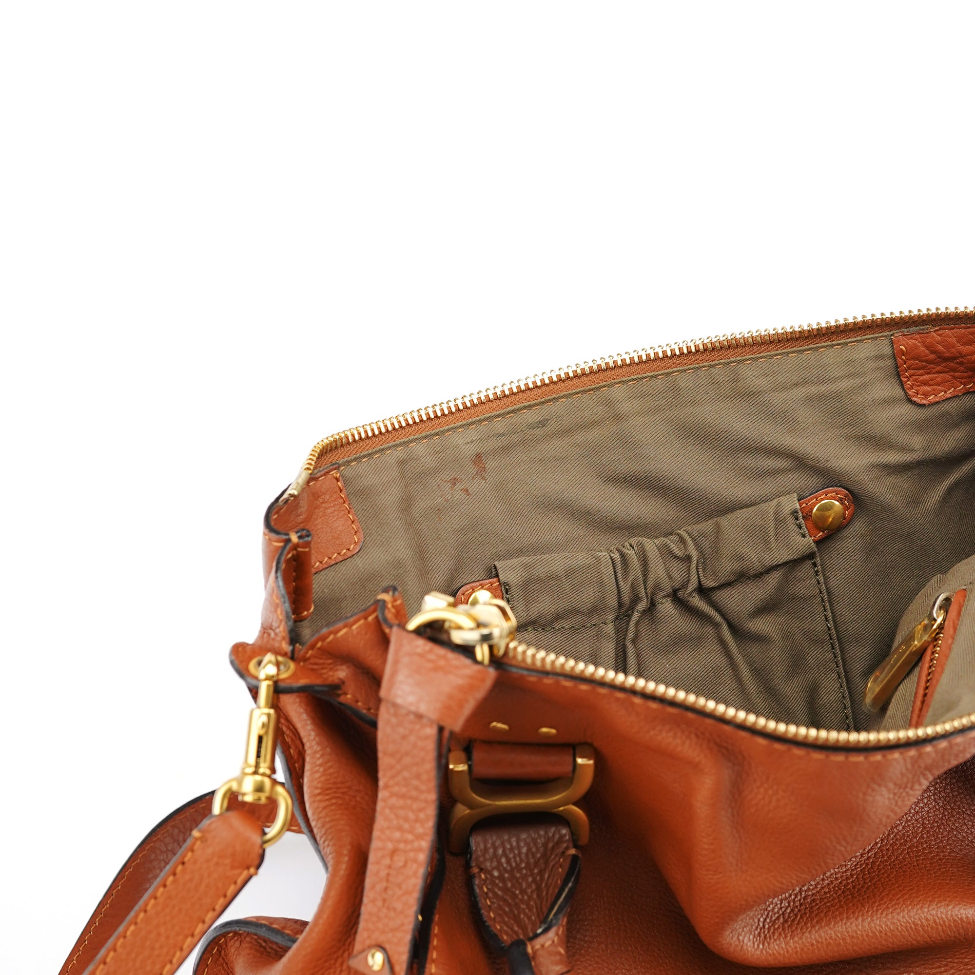 Brown Leather Marcie 2-Way Bag