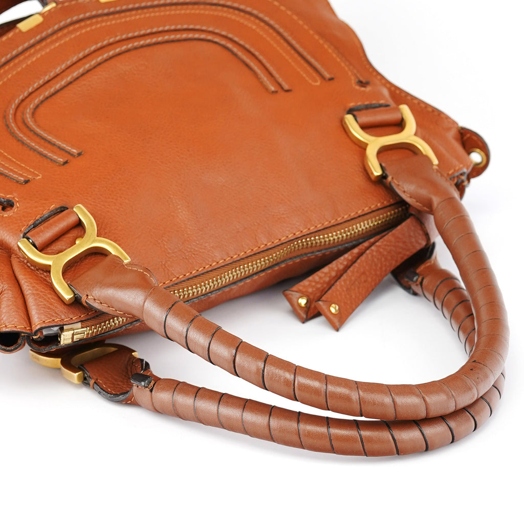 Brown Leather Marcie 2-Way Bag