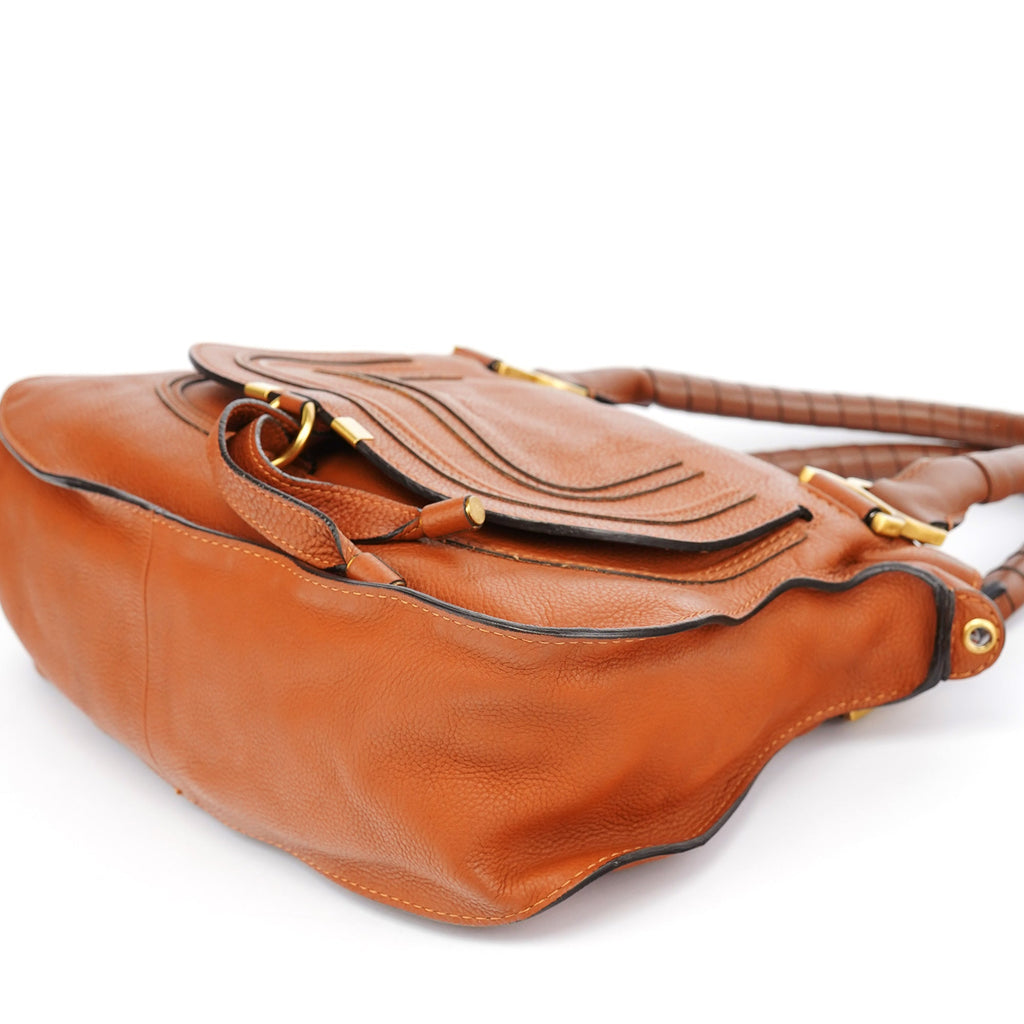 Brown Leather Marcie 2-Way Bag