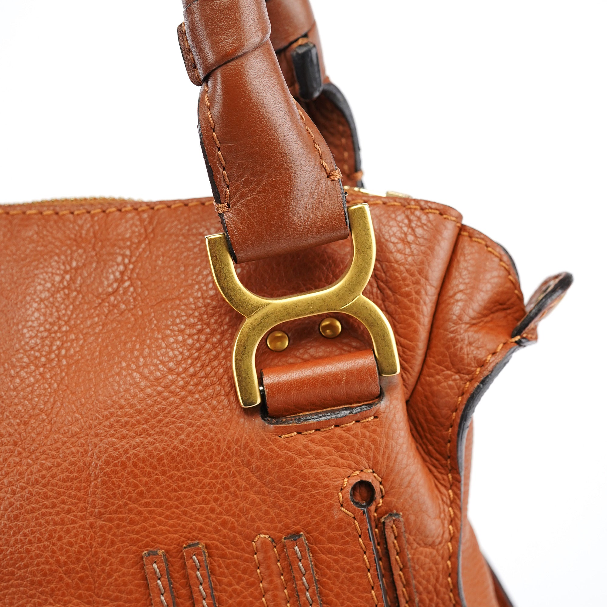 Brown Leather Marcie 2-Way Bag